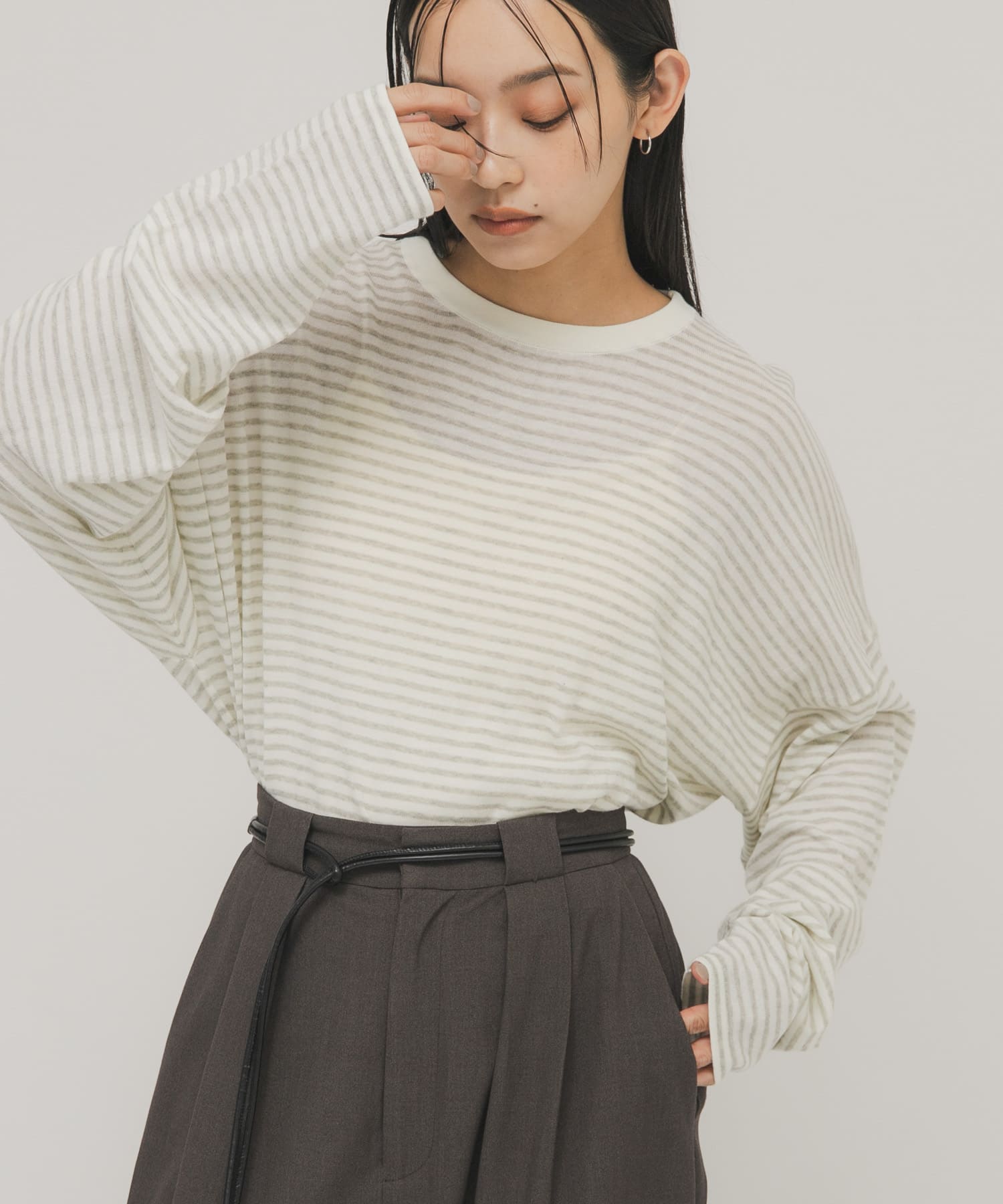 身長：163cm サイズ：one