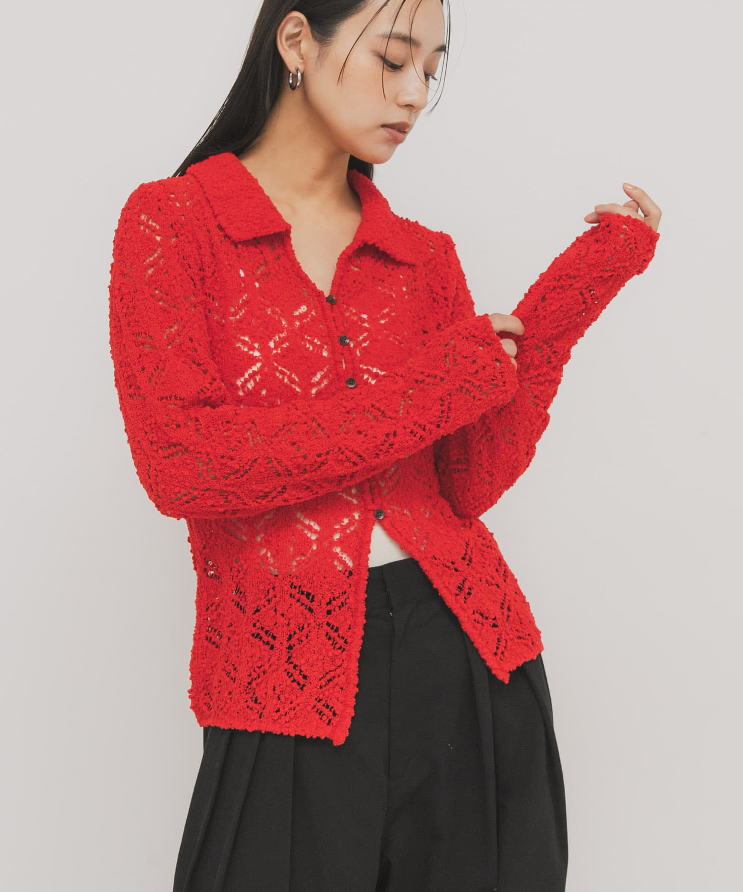 身長：163cm サイズ：one