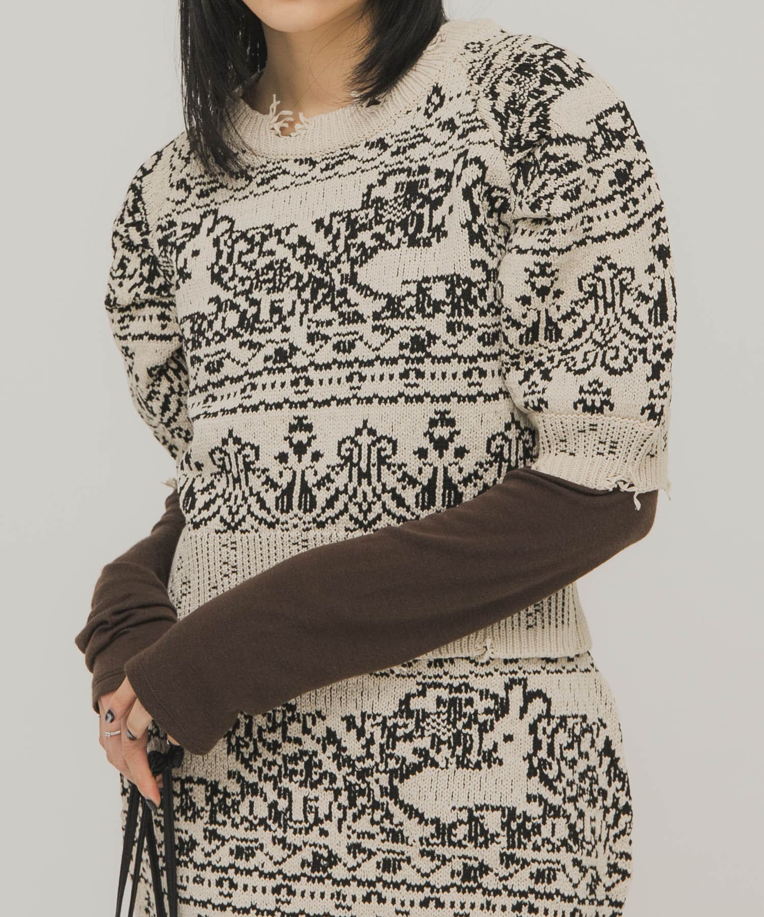 身長：160cm サイズ：one