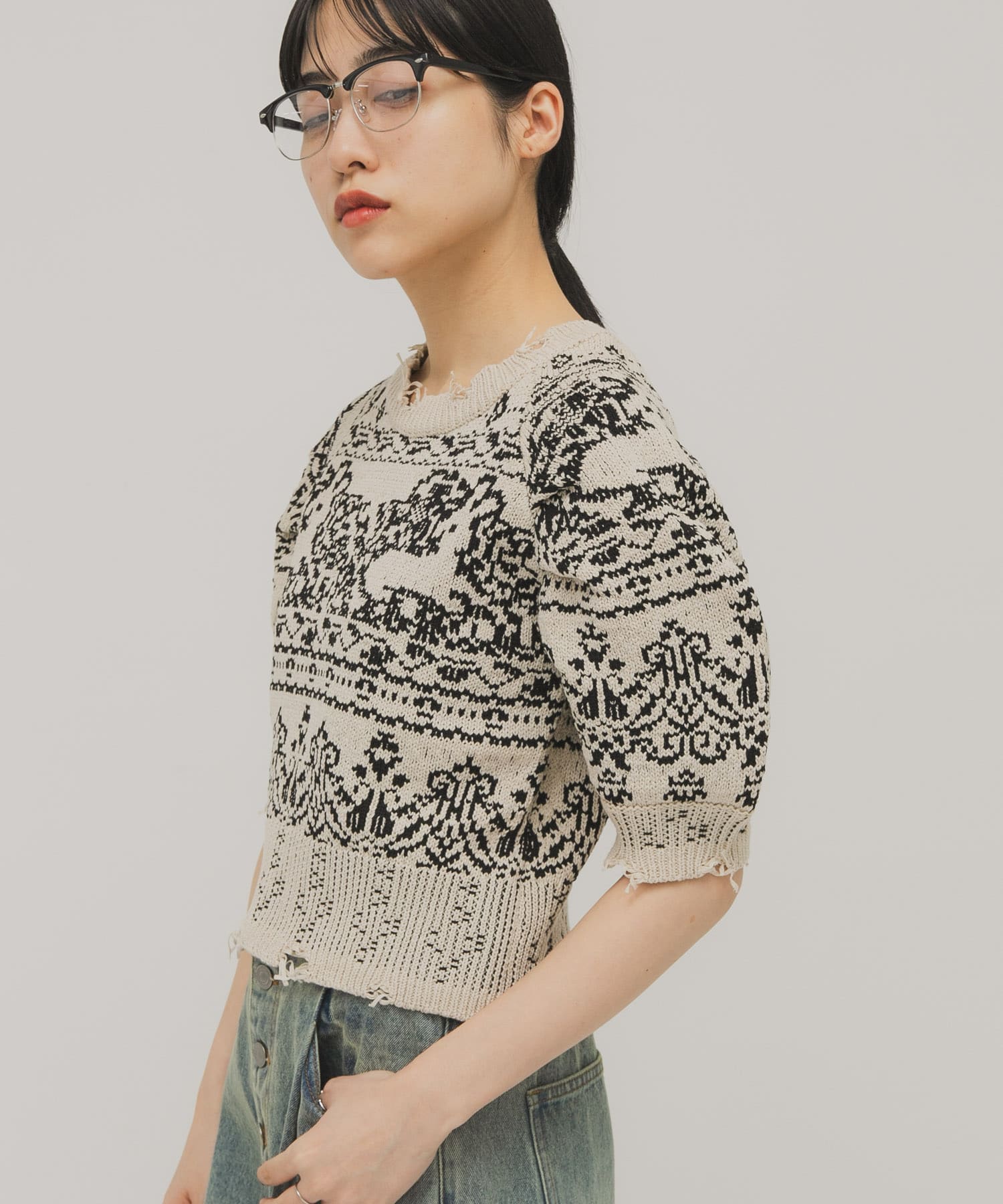 身長：160cm サイズ：one