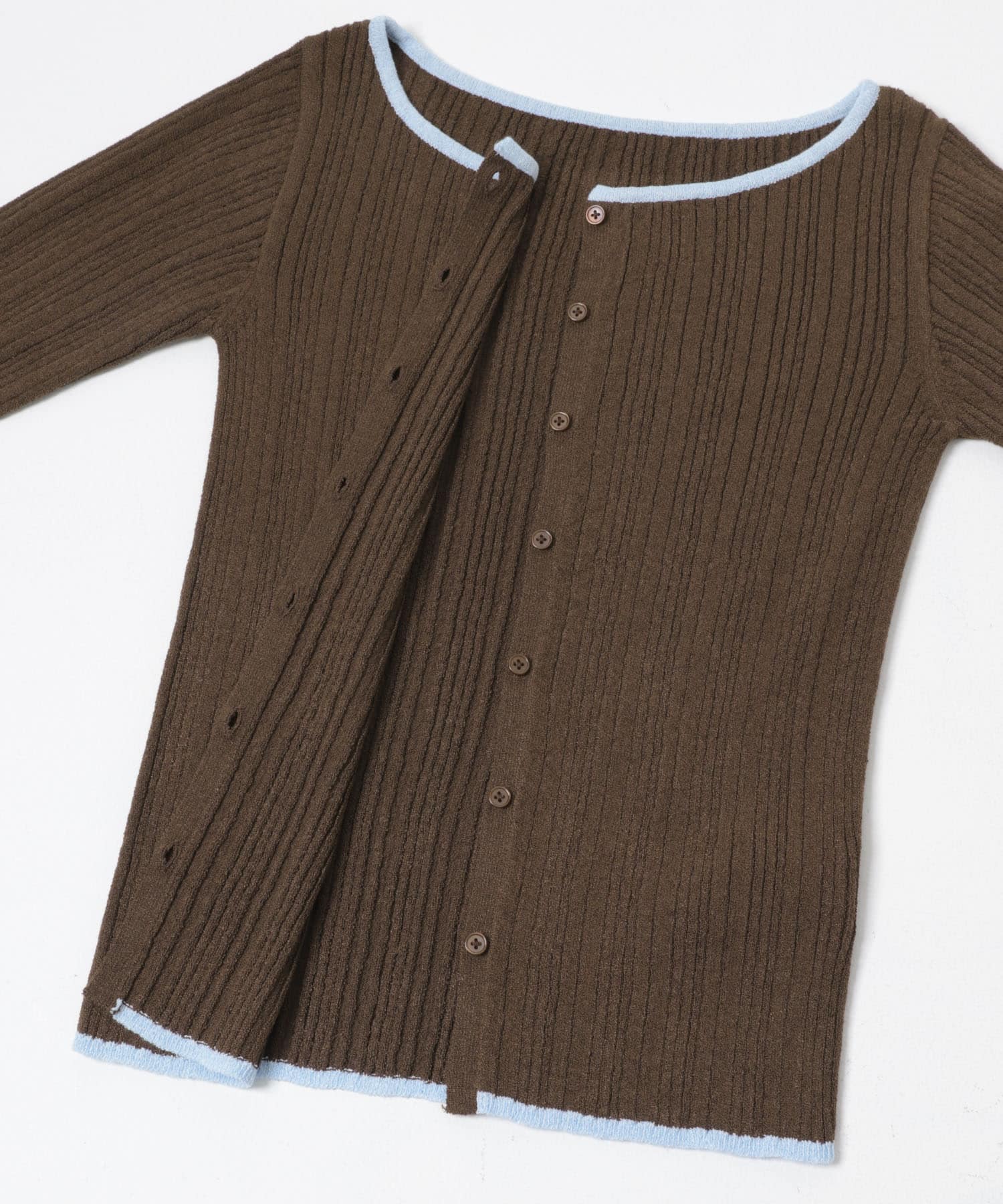 2WAYタンクトップSETカーディガン BROWN One