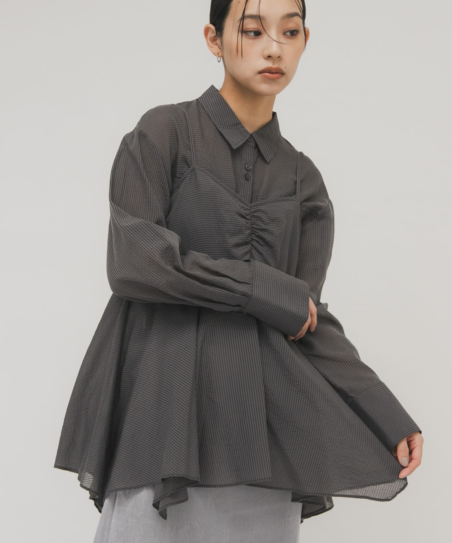 身長：163cm サイズ：one