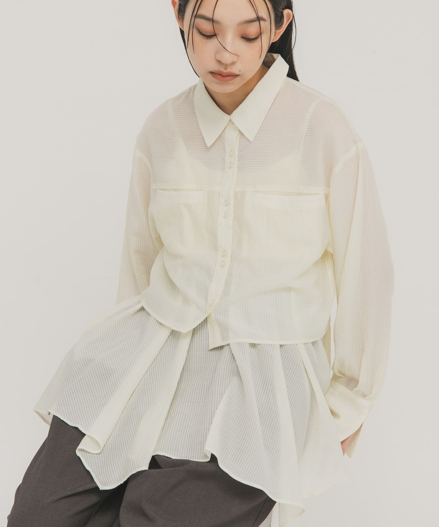 身長：163cm サイズ：one