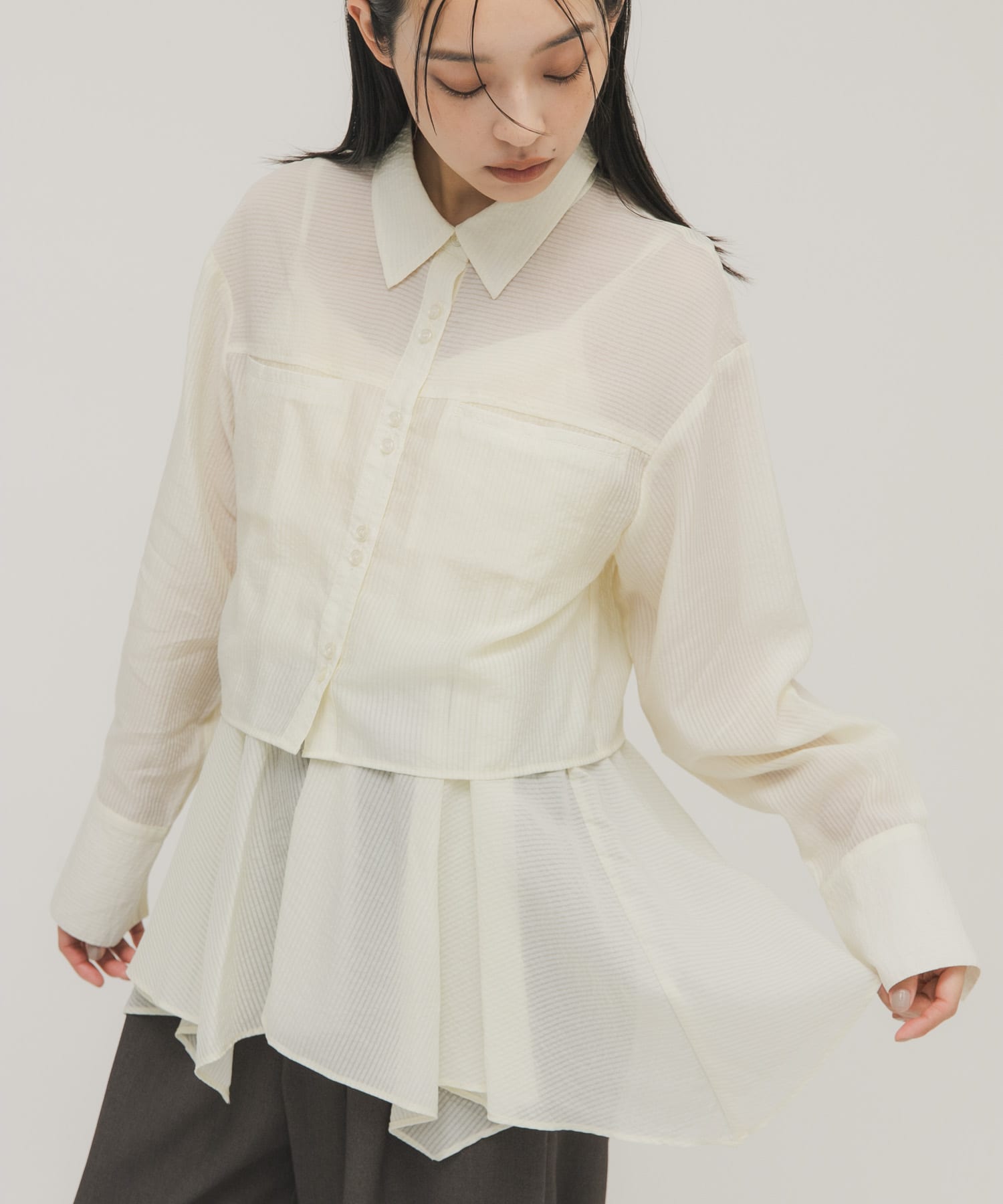 身長：163cm サイズ：one