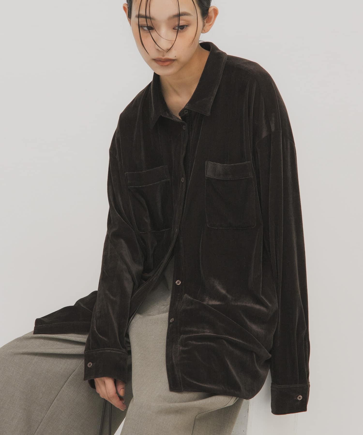 身長：163cm サイズ：one