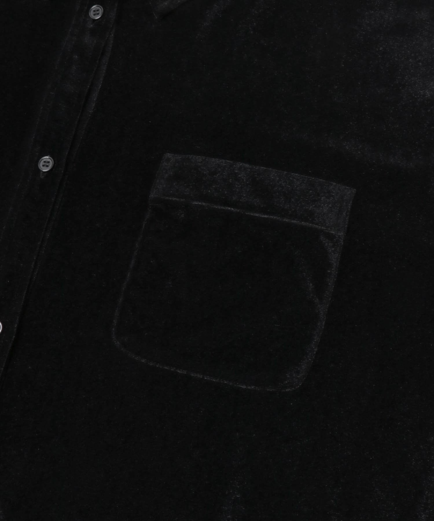シアーベロアルーズシャツ BLACK One