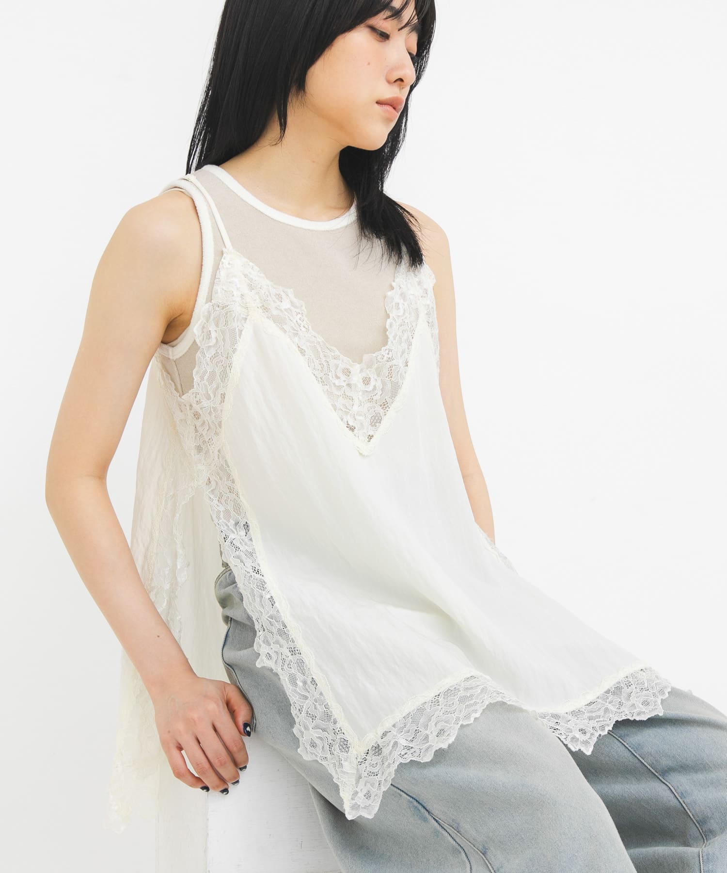 身長 : 160cm サイズ : one
