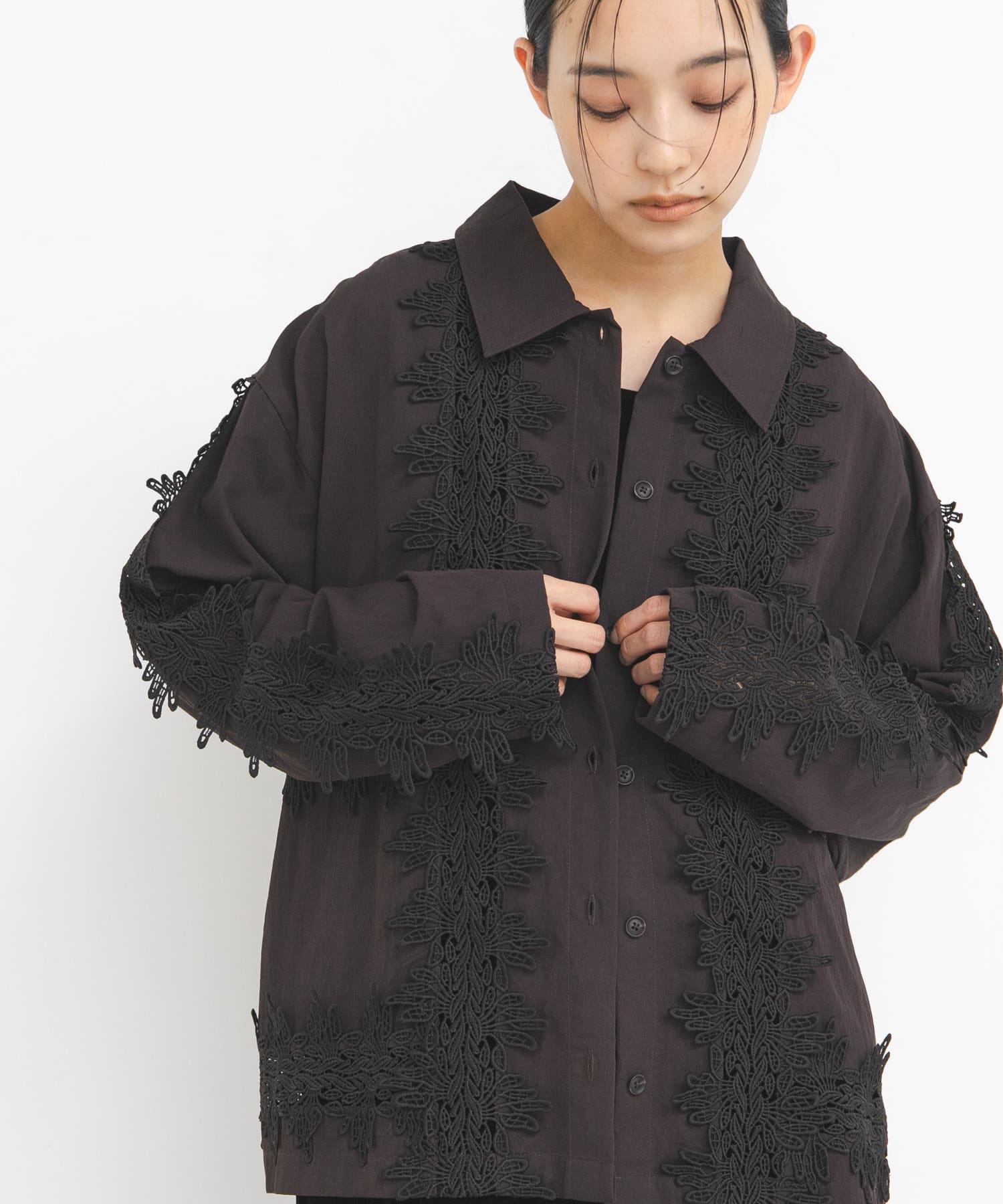 身長 : 163cm サイズ : one