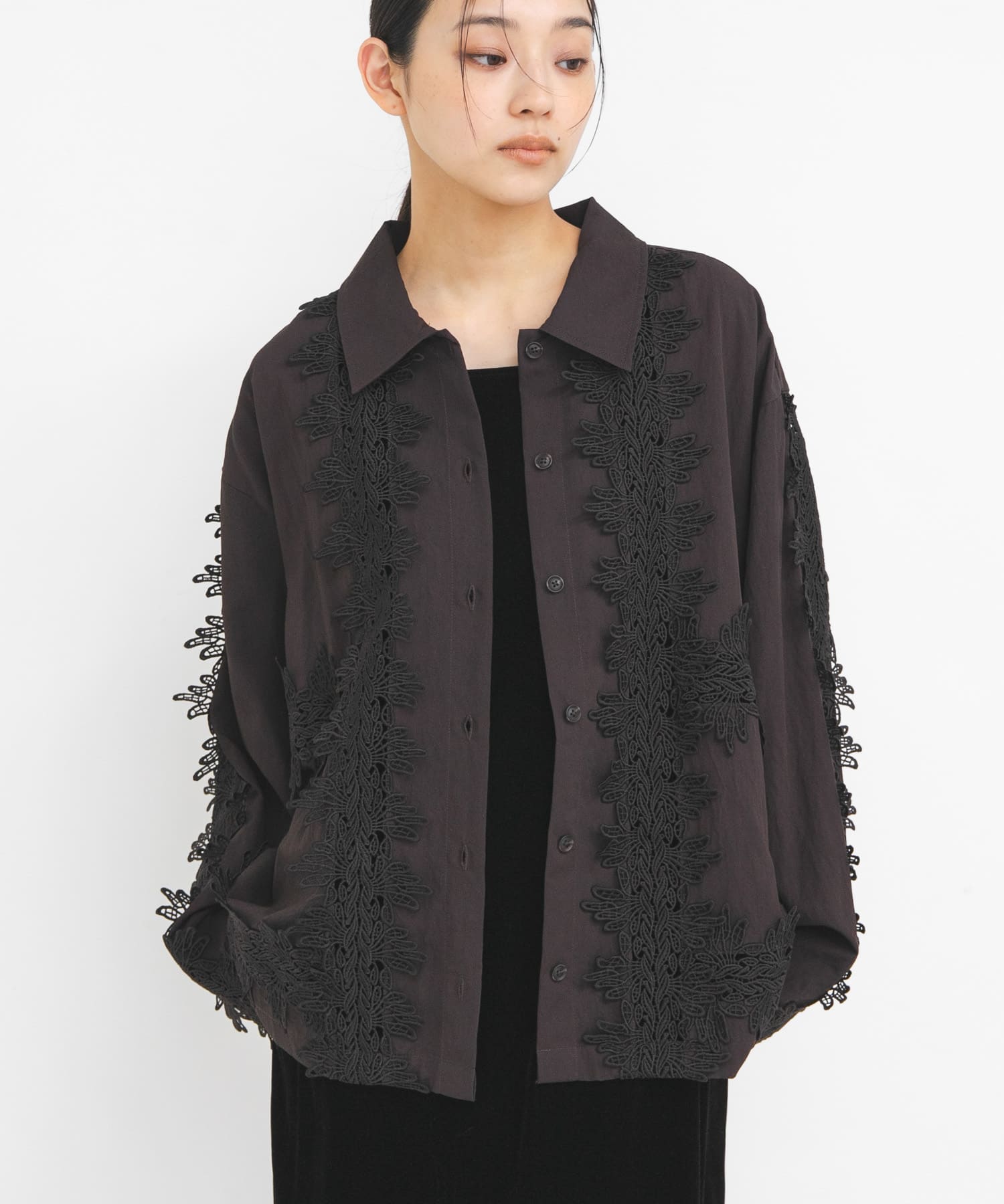 身長 : 163cm サイズ : one