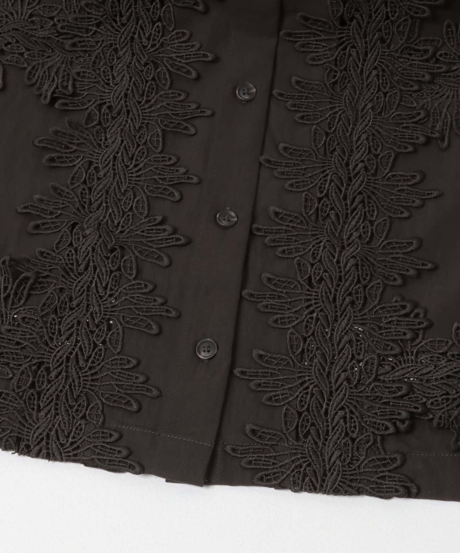 ヴィンテージライクレースシャツ D.BROWN One