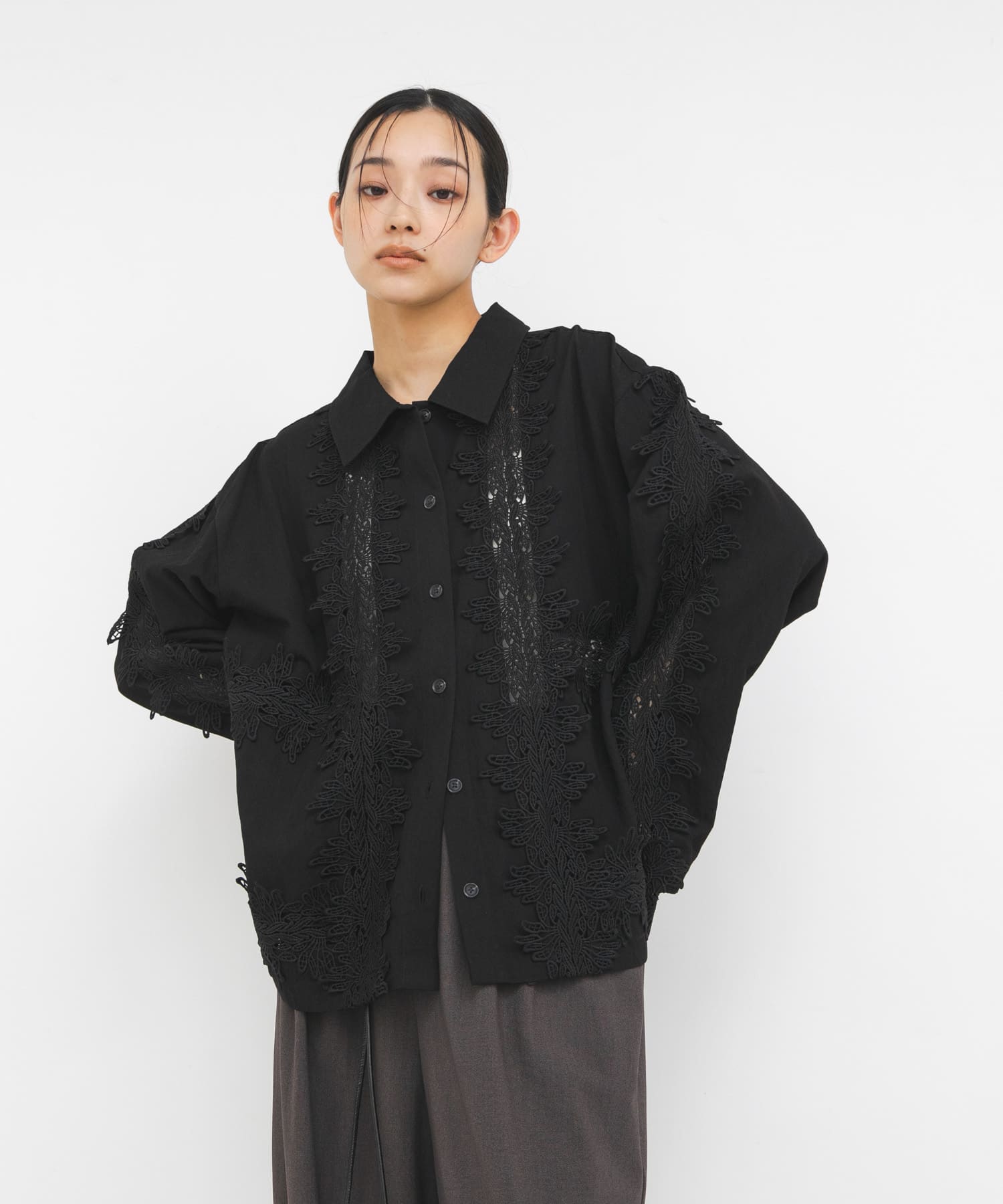 身長 : 163cm サイズ : one