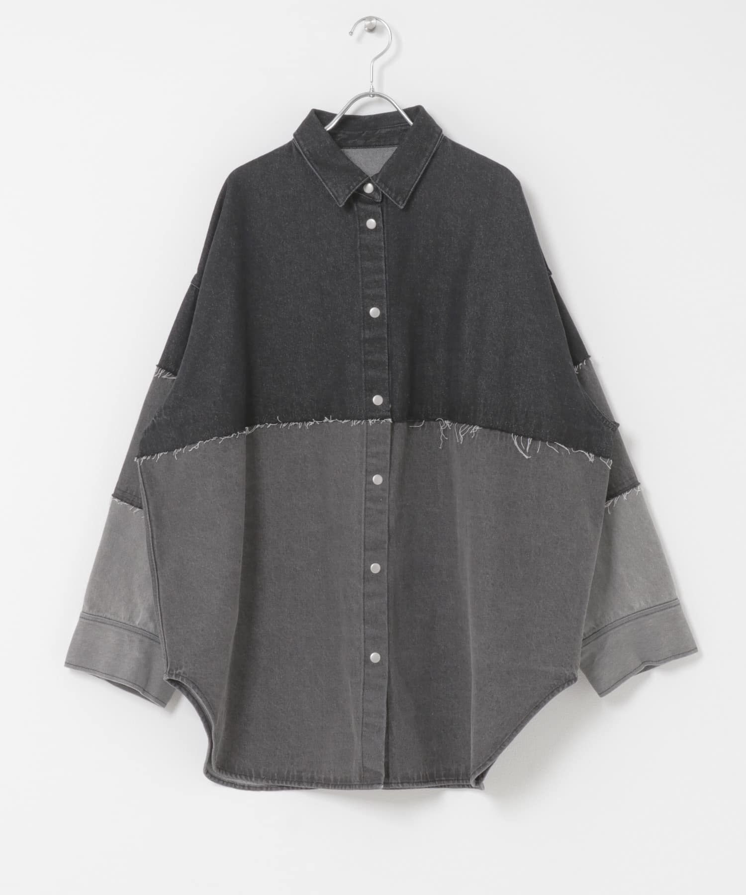 パッチワークBIGデニムシャツ(One BLUE): トップス｜URBAN RESEARCH