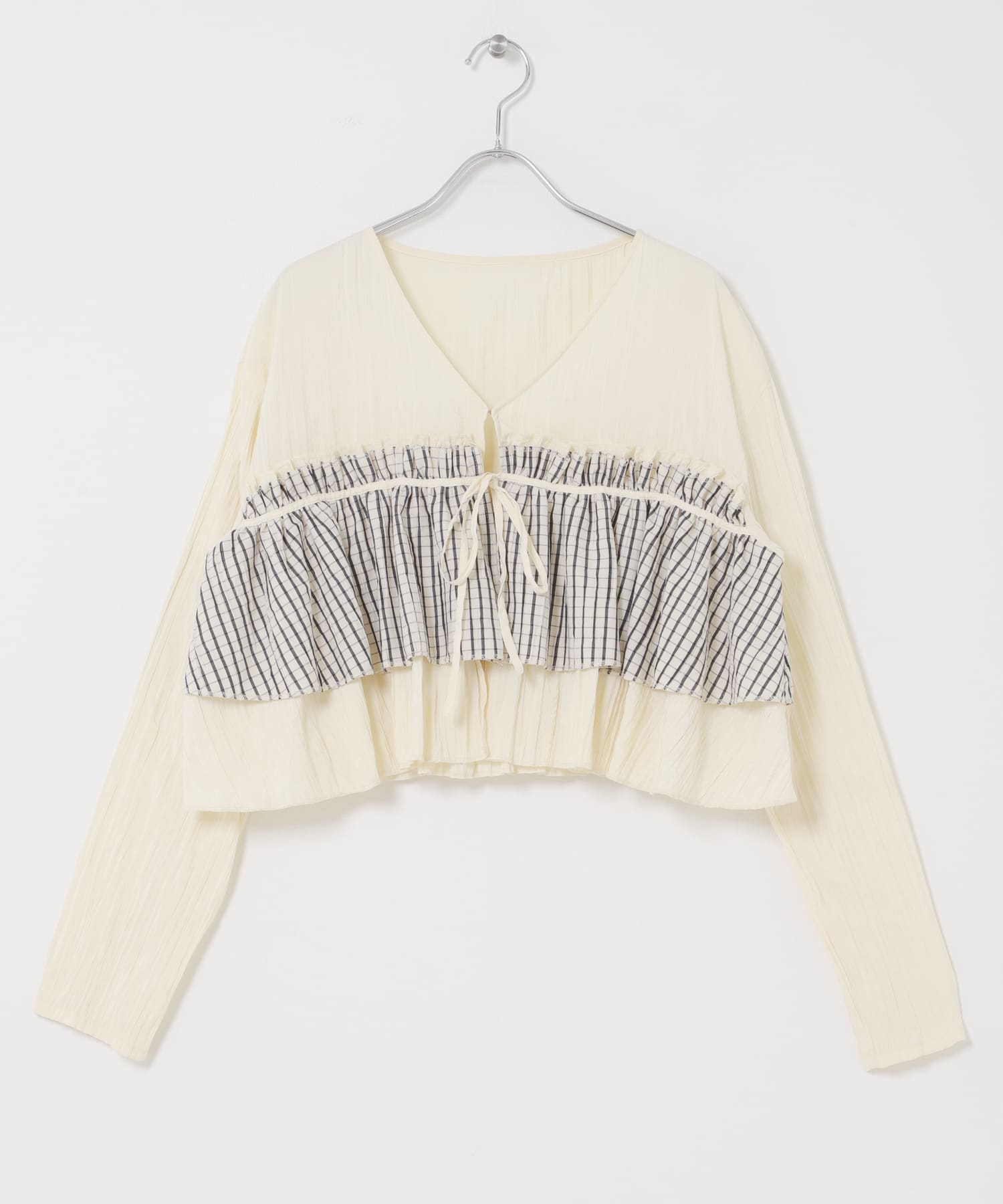 フリルレイヤードブラウス IVORY One