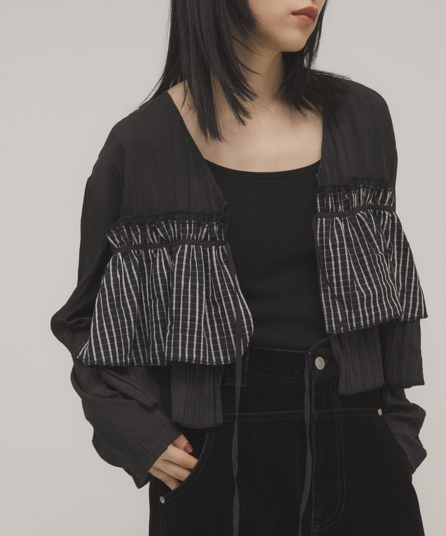 身長：160cm サイズ：one