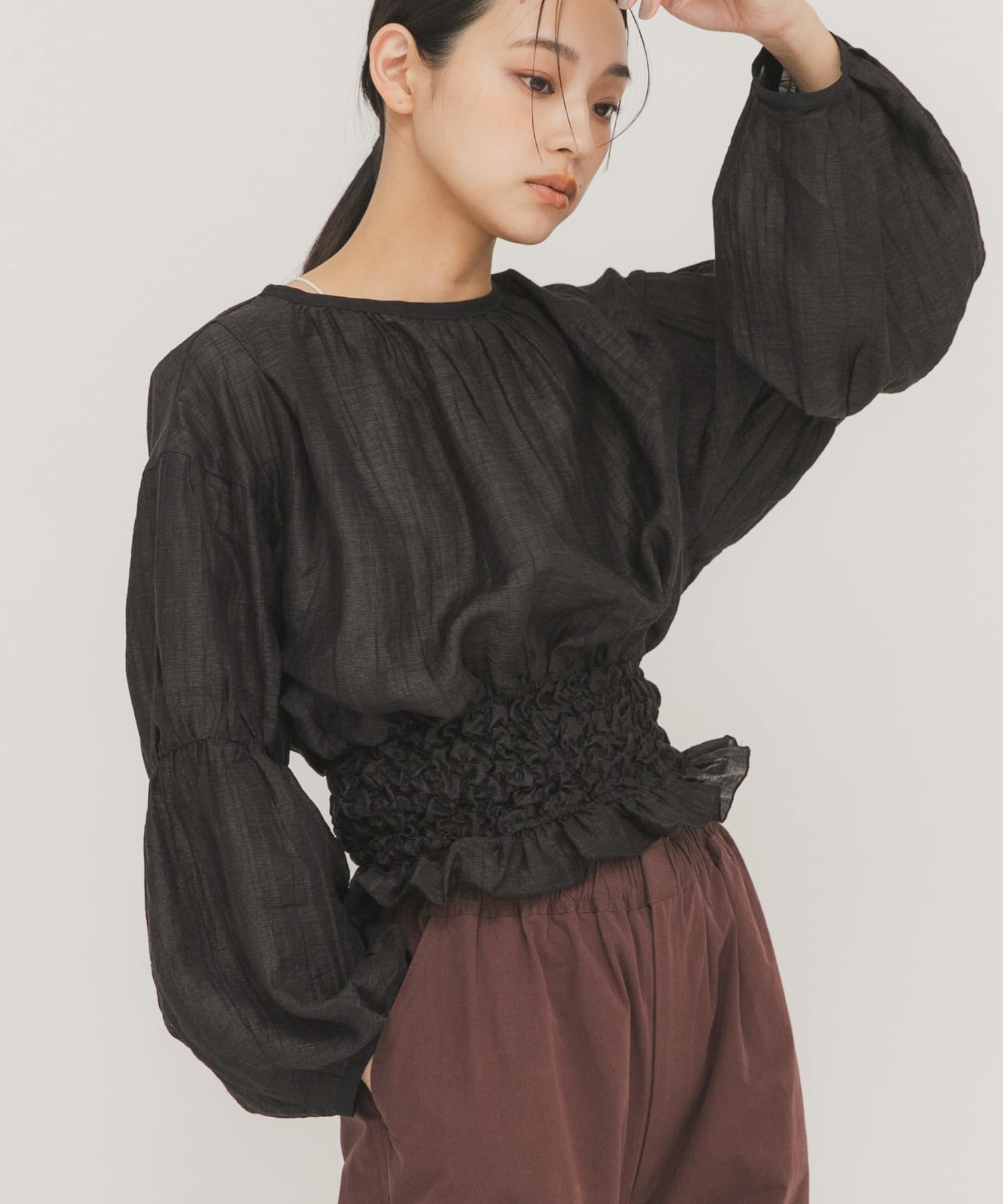身長：163cm サイズ：one