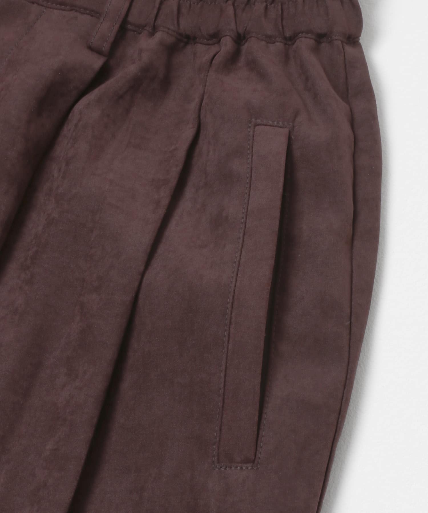 ピーチスキンWIDEパンツ BORDEAUX One