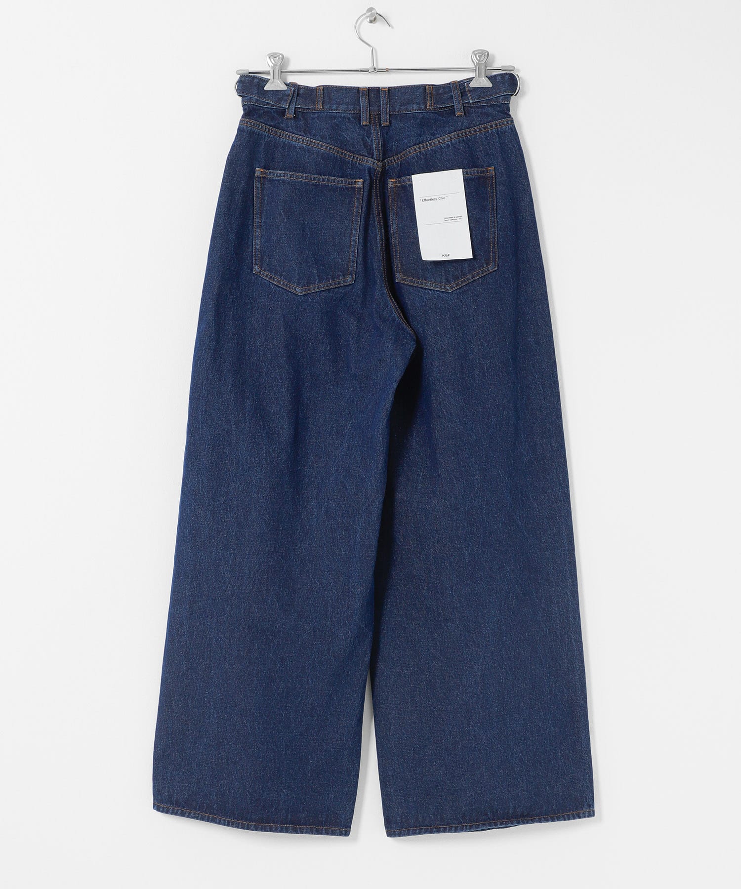 『3サイズ展開』タックボタンアップデニム BLUE 34