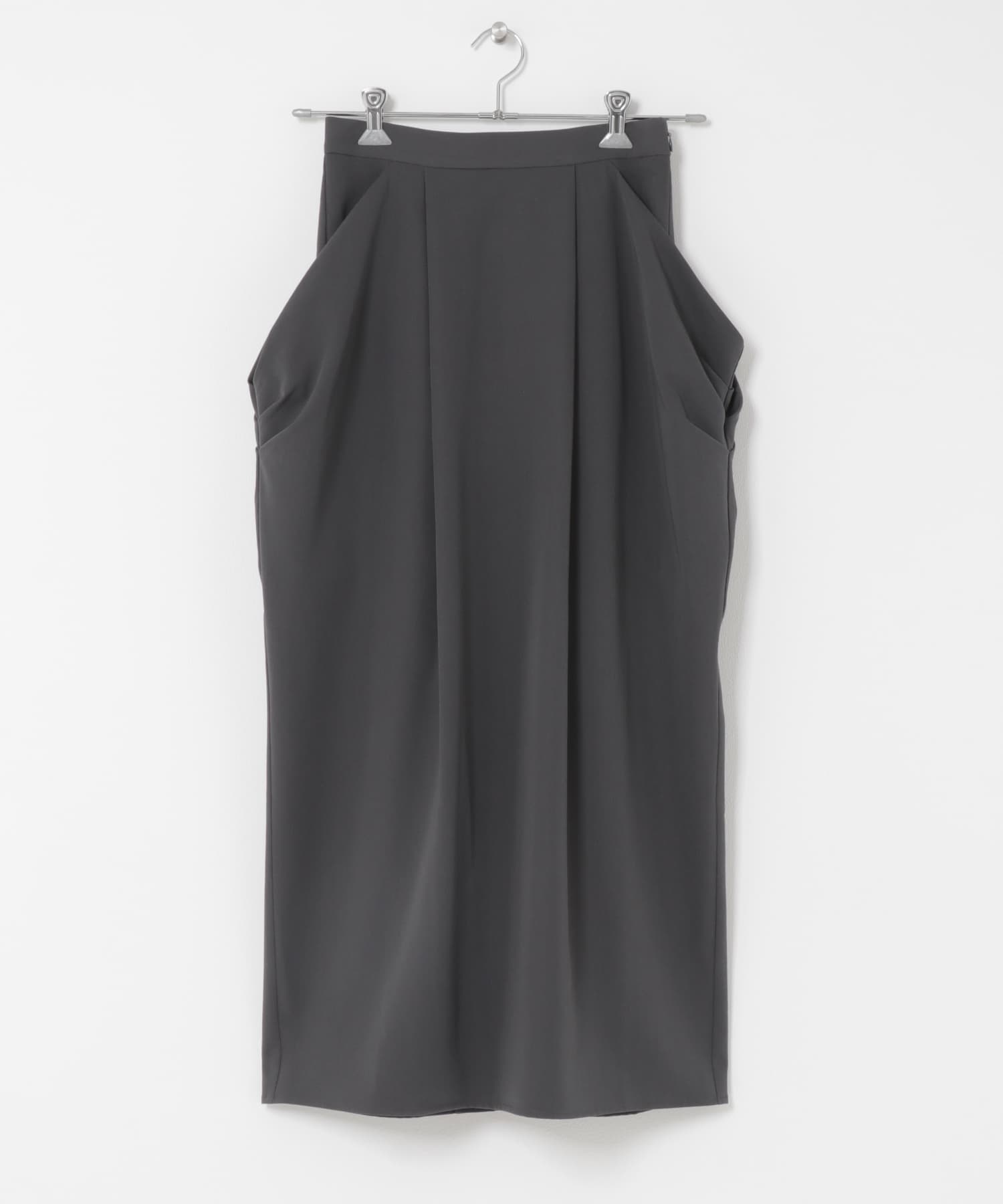 ドレープタックスカート CHARCOAL One