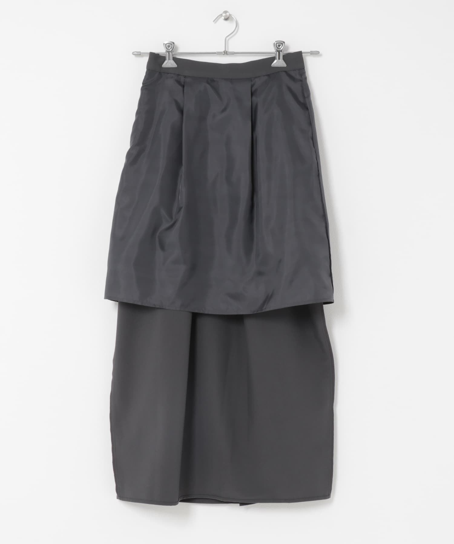 ドレープタックスカート CHARCOAL One