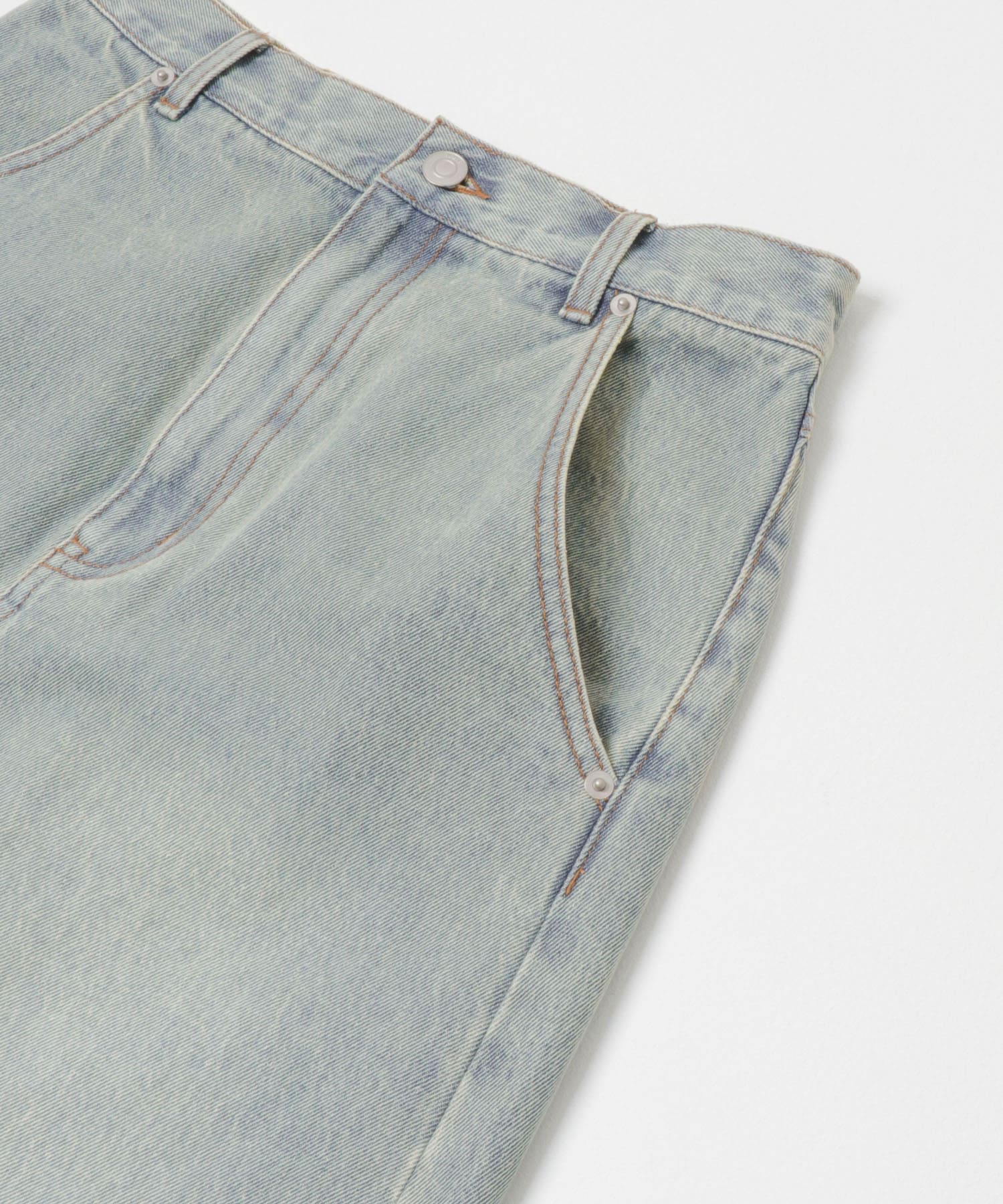 アシメフリンジデニムスカート L.BLUE One