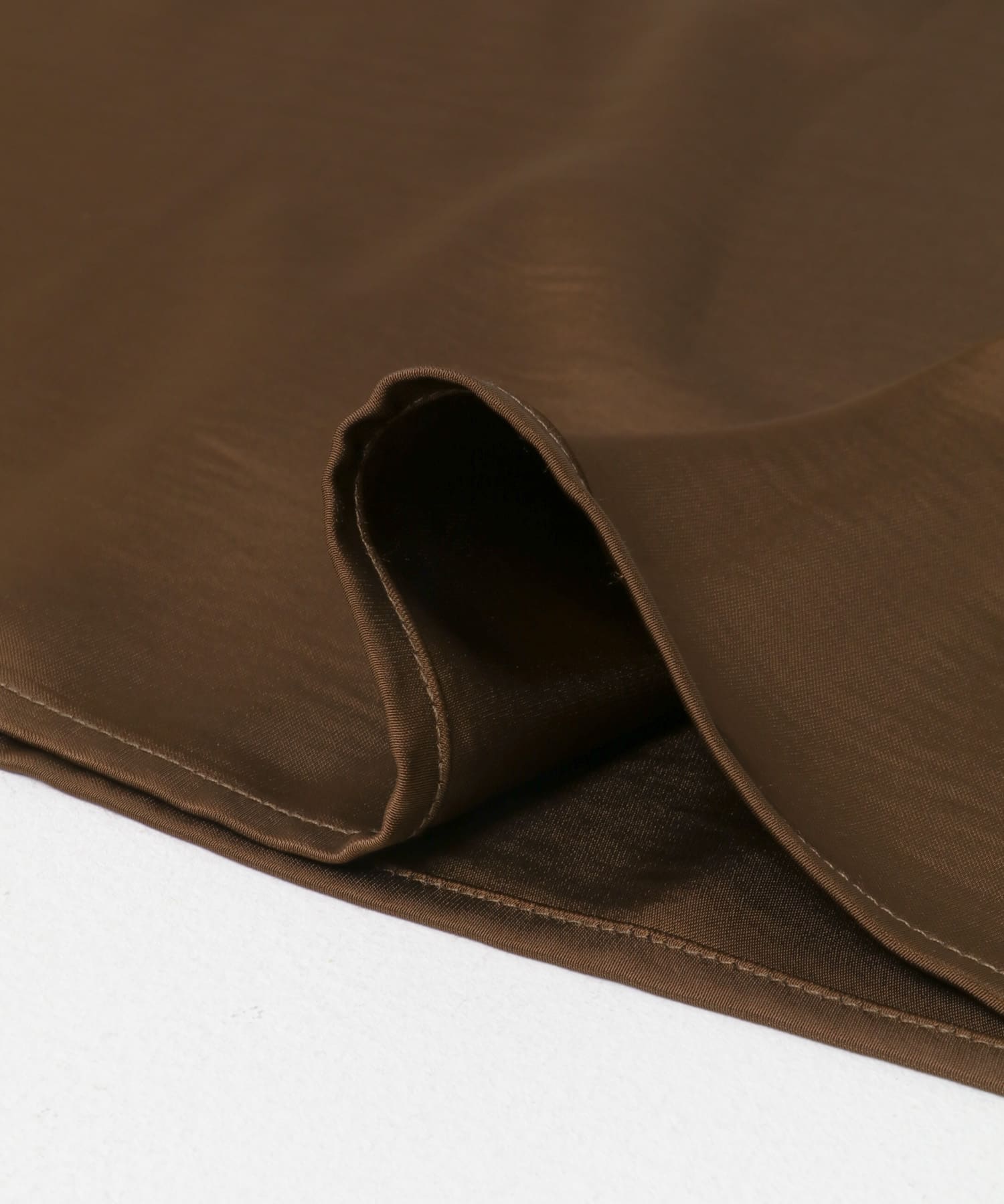 ドロストサテンキャミワンピース BROWN One