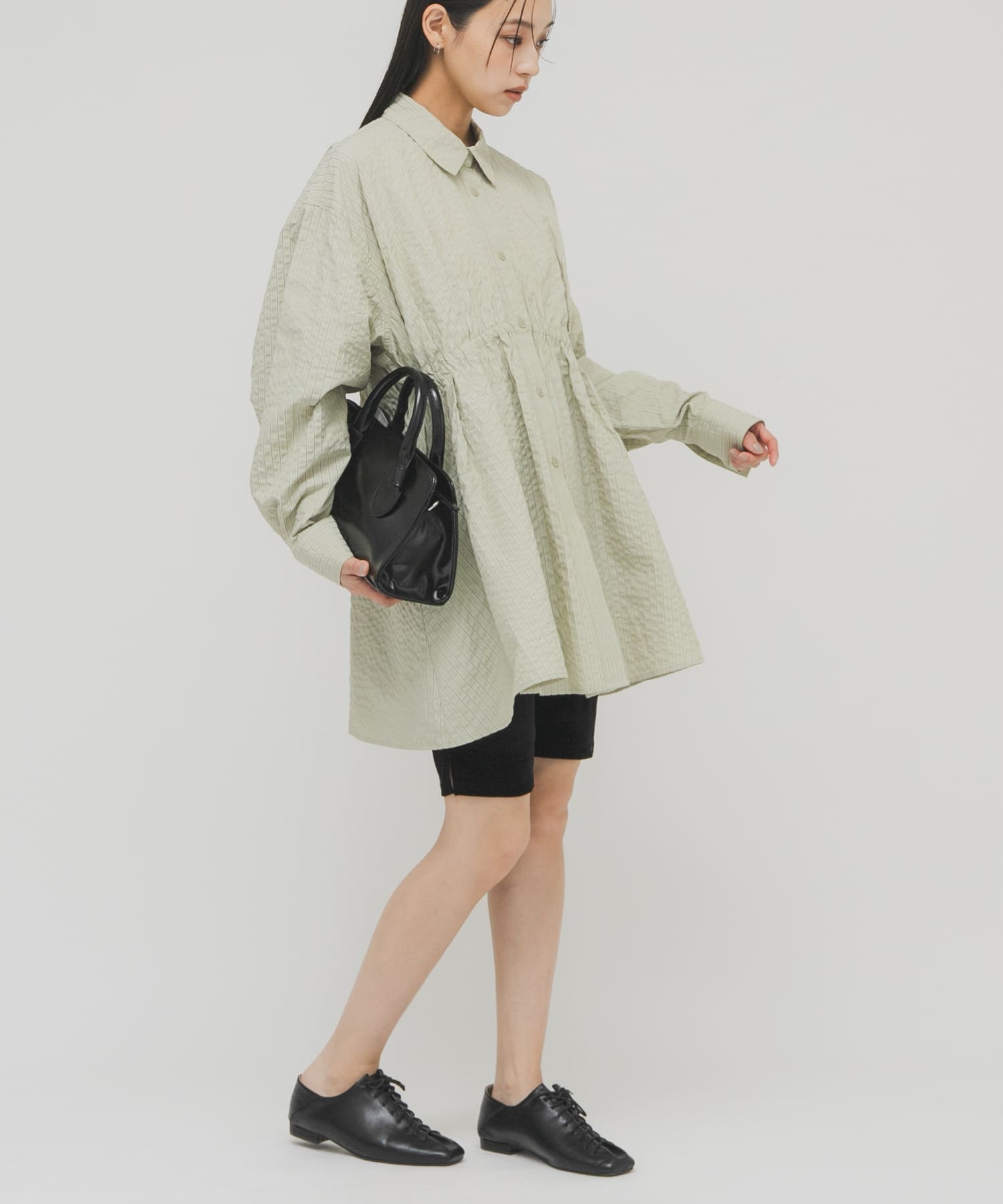 アシメギャザータックミニワンピース(One IVORY): ワンピース｜URBAN