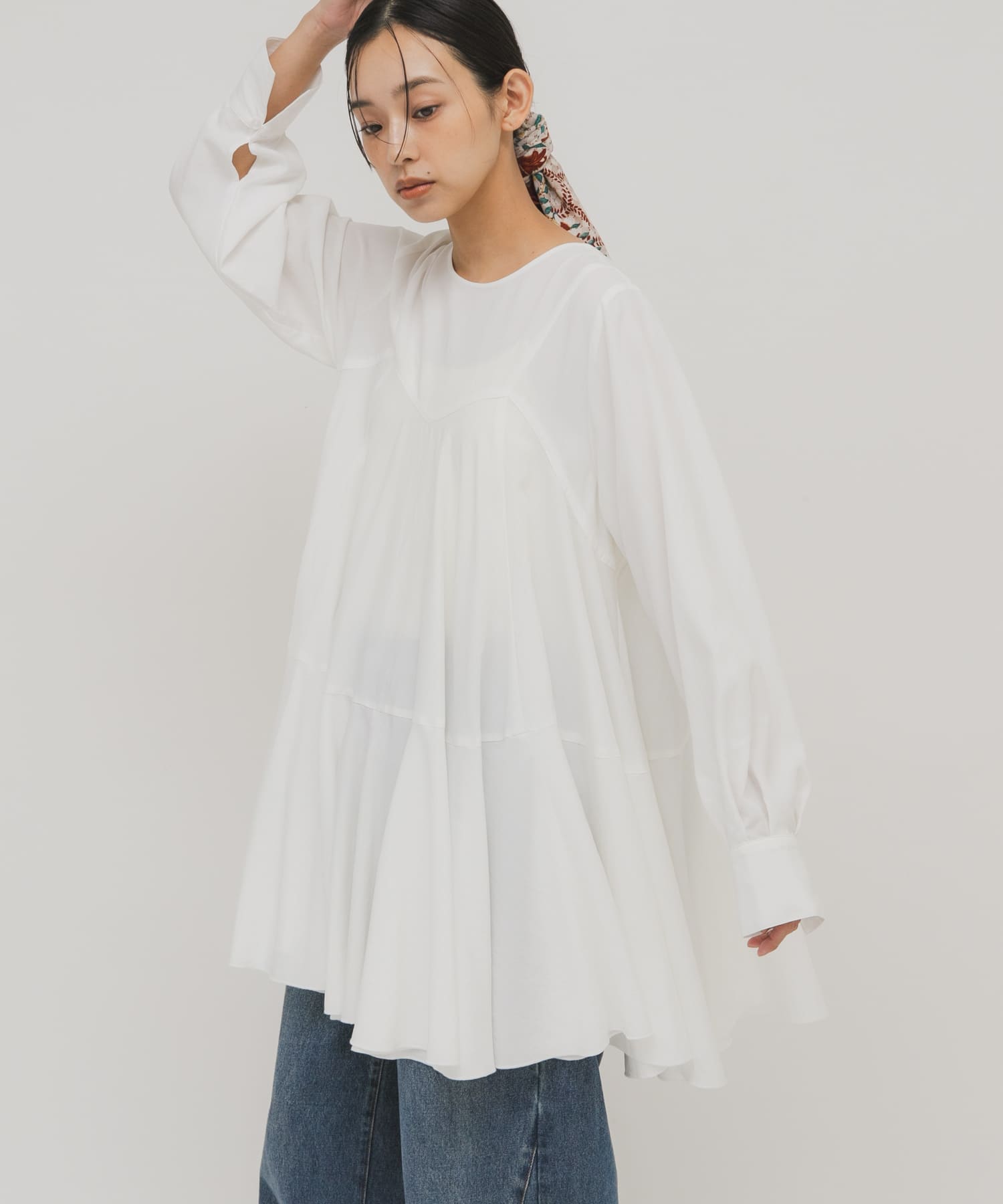 2WAYボリュームヘムミニワンピース