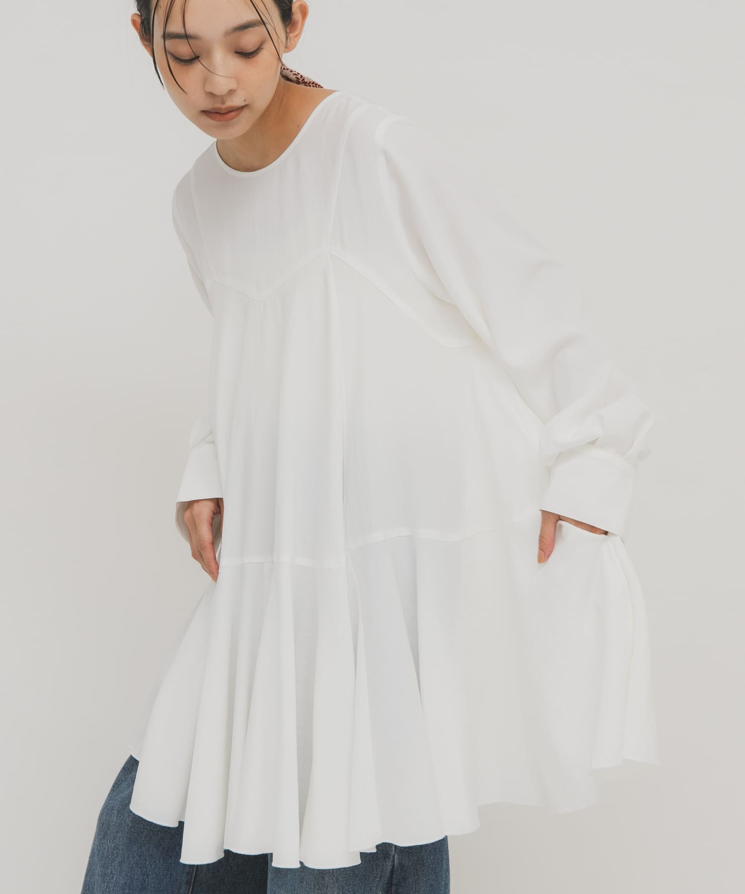 身長：163cm サイズ：one