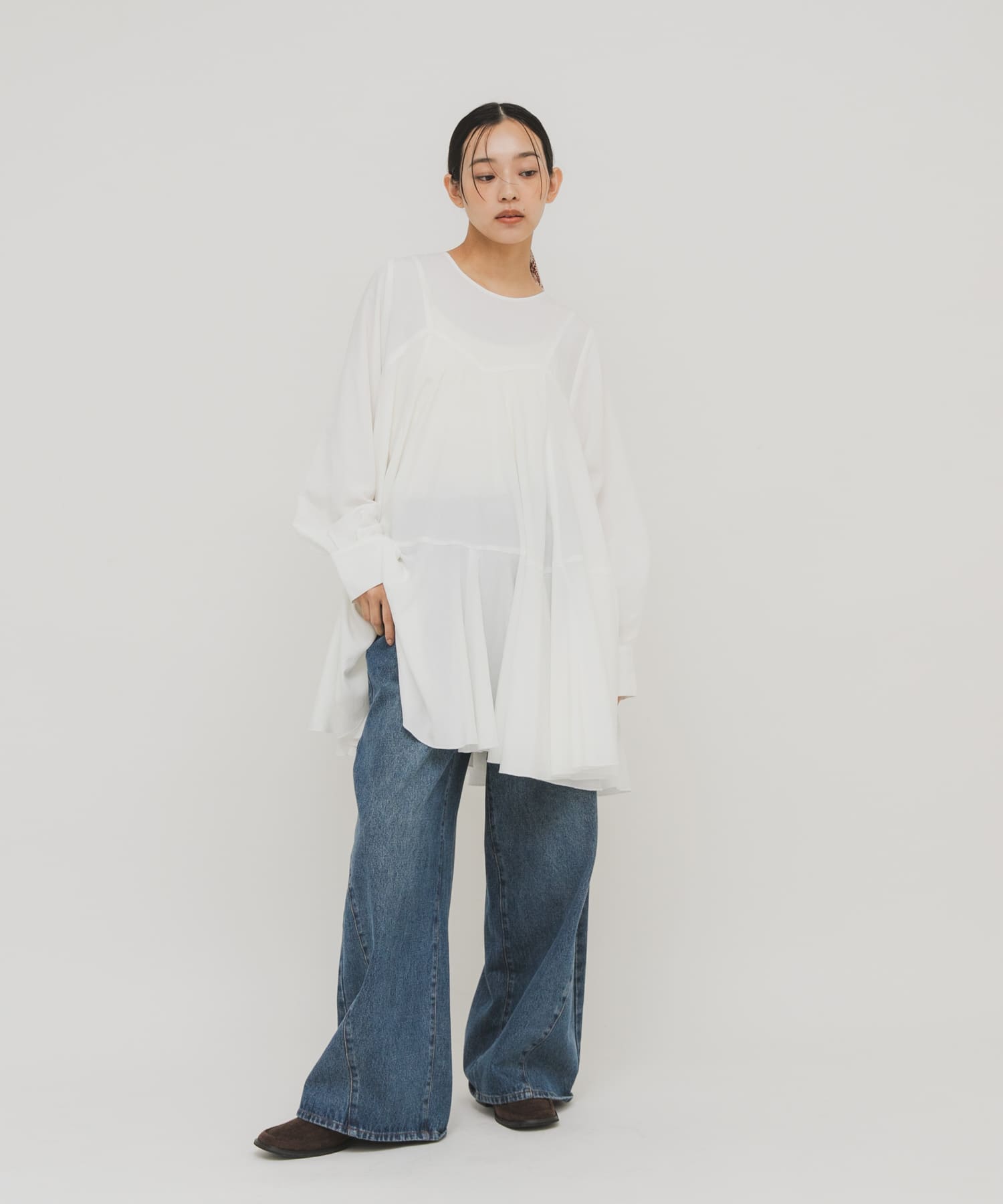 身長：163cm サイズ：one