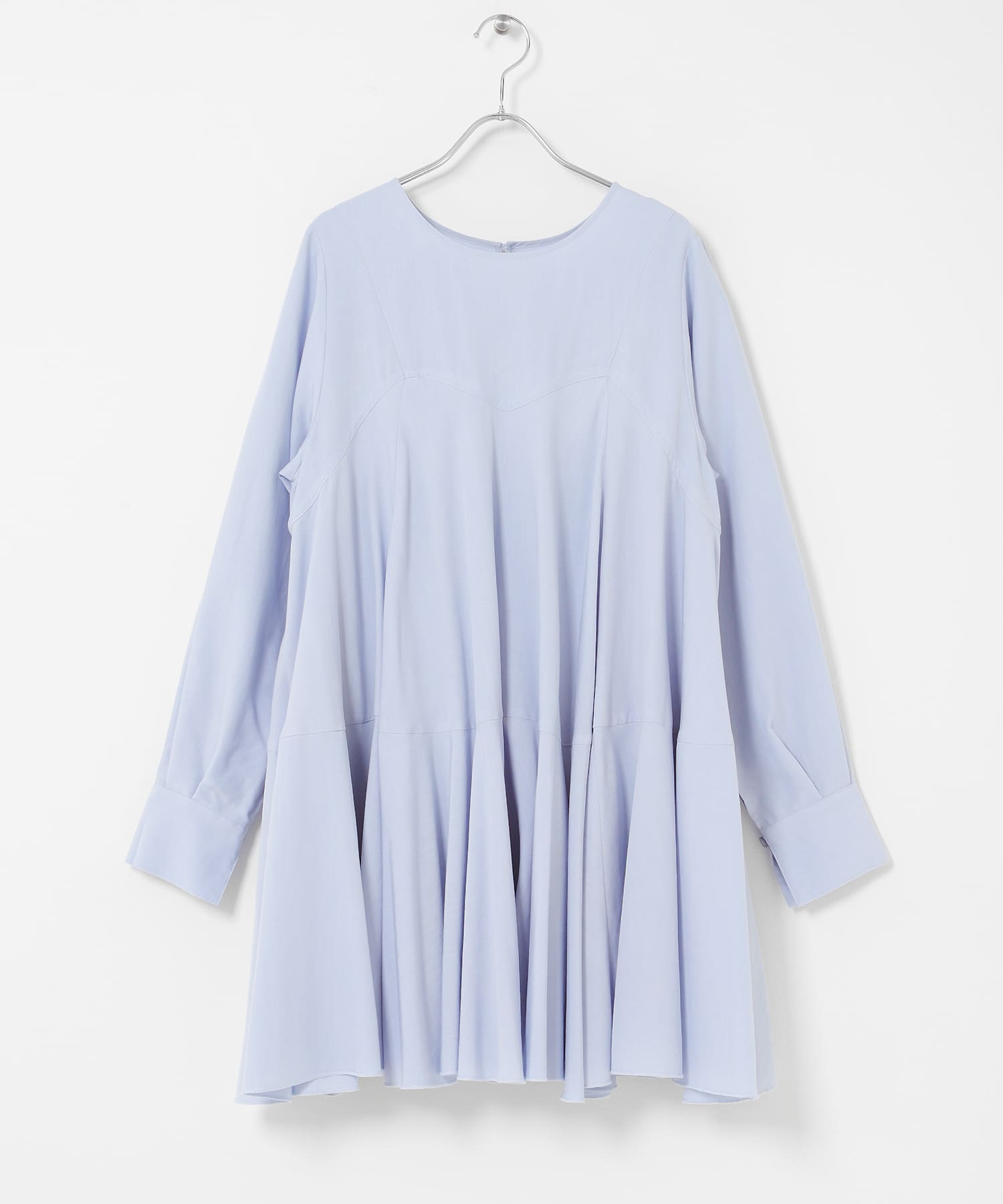 2WAYボリュームヘムミニワンピース L.BLUE One