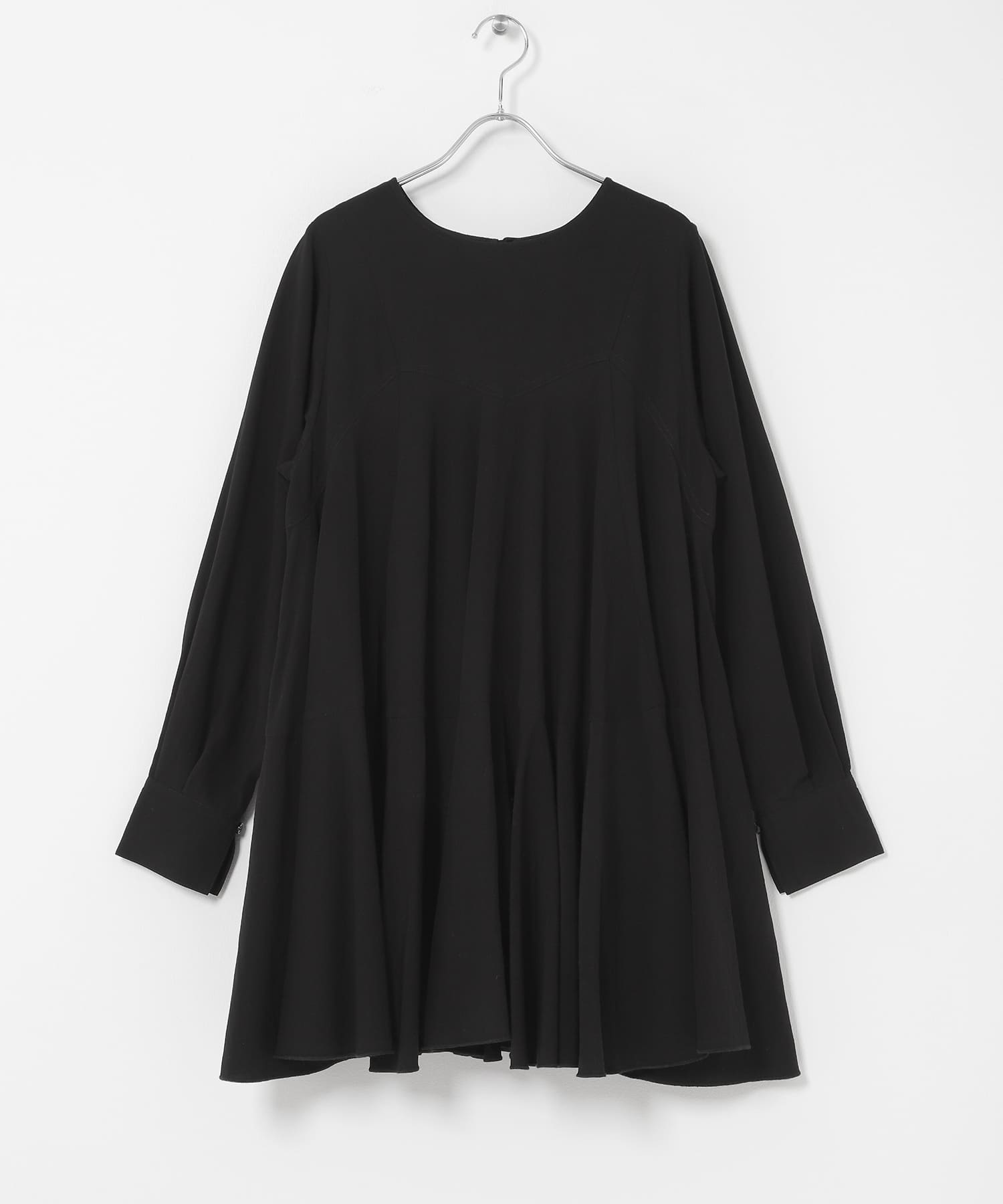 2WAYボリュームヘムミニワンピース BLACK One