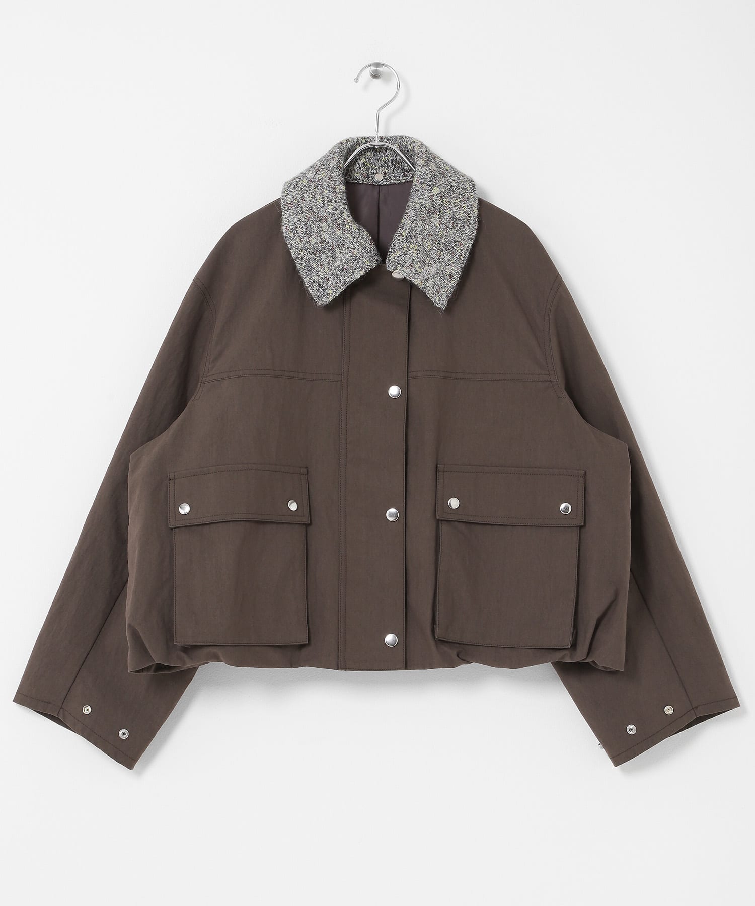 2WAYカラーバルーンブルゾン BROWN One