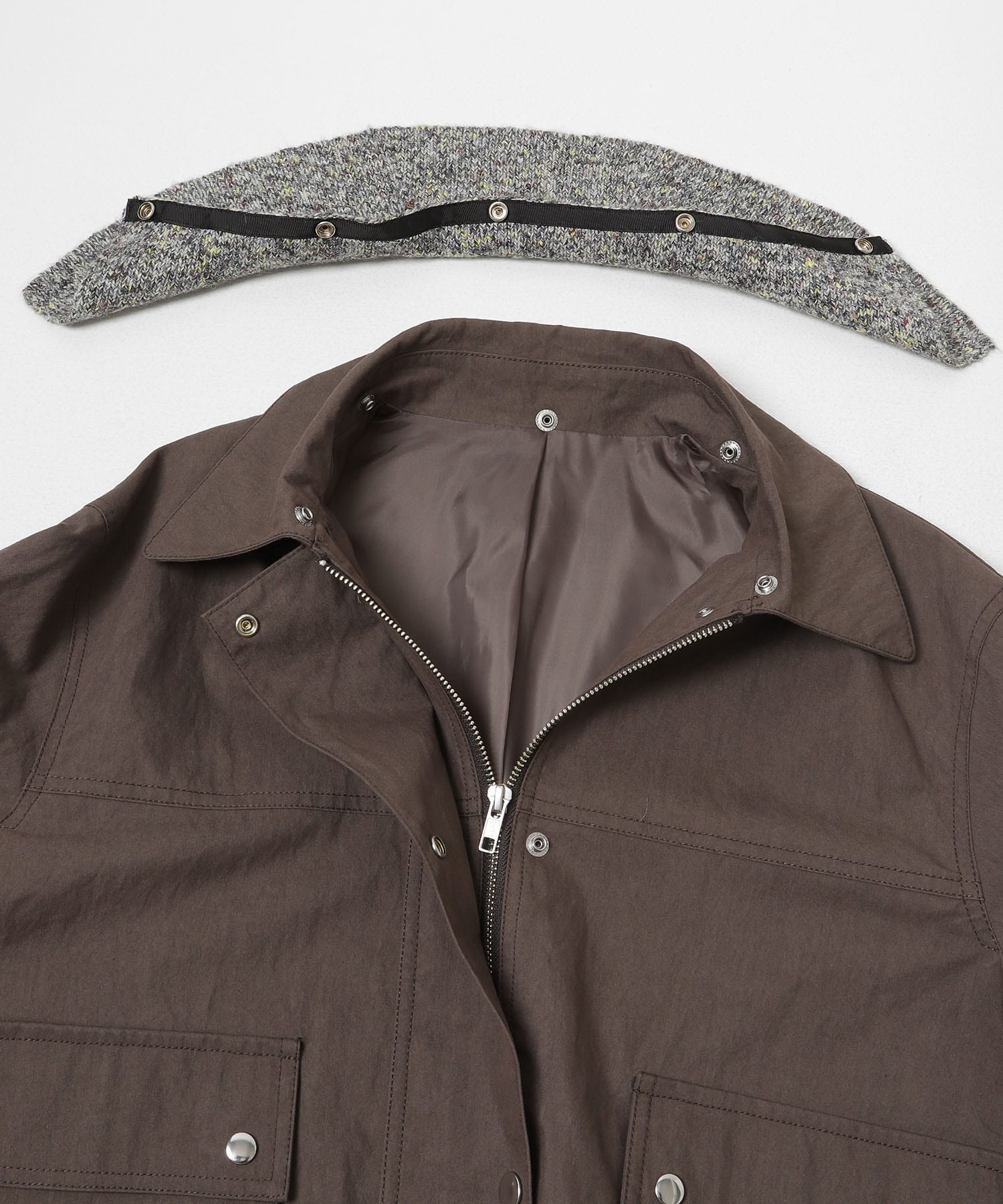 2WAYカラーバルーンブルゾン BROWN One