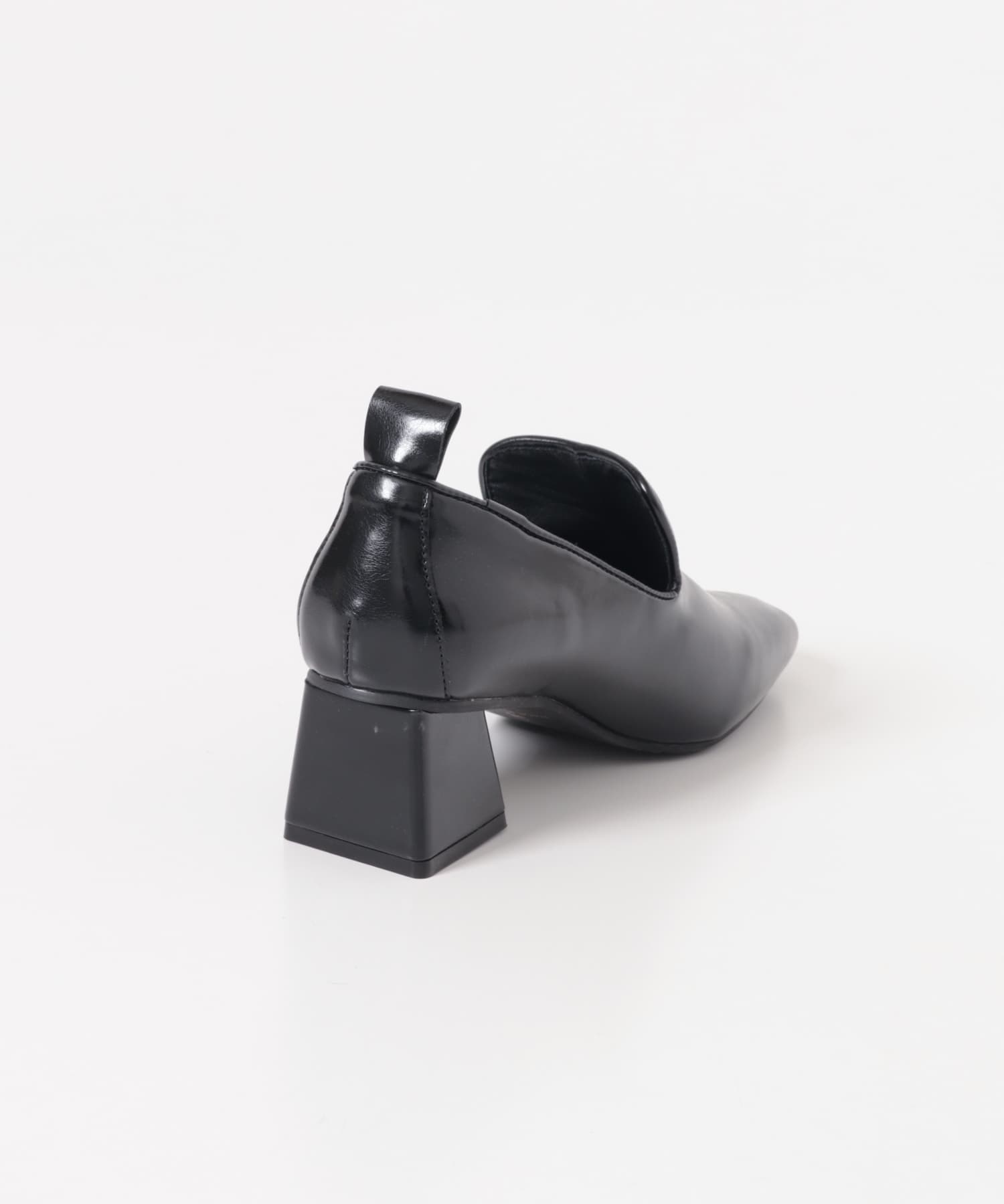 セミスクエアトゥパンプス BLACK 36