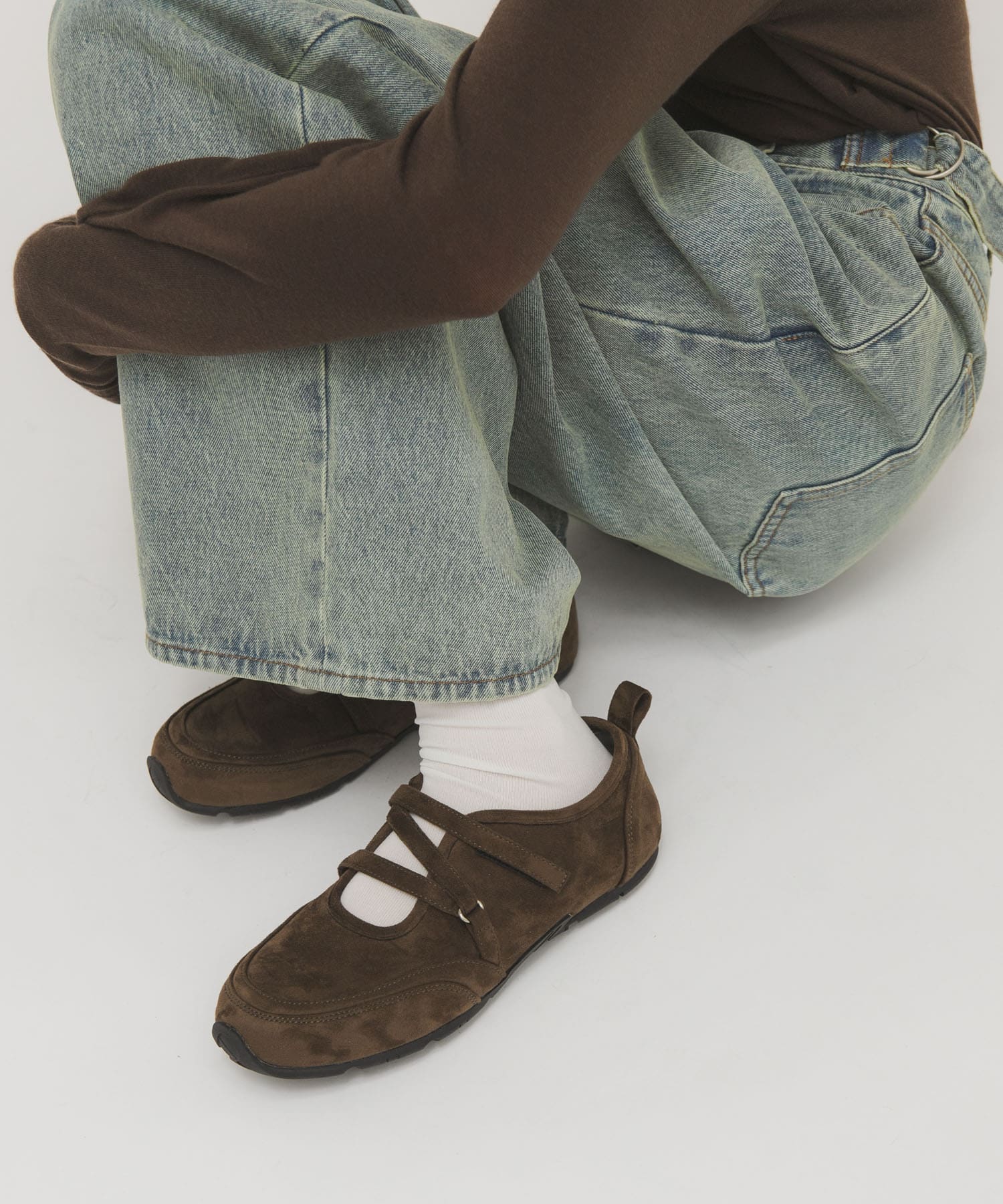 メリージェーンスニーカー BROWN 36