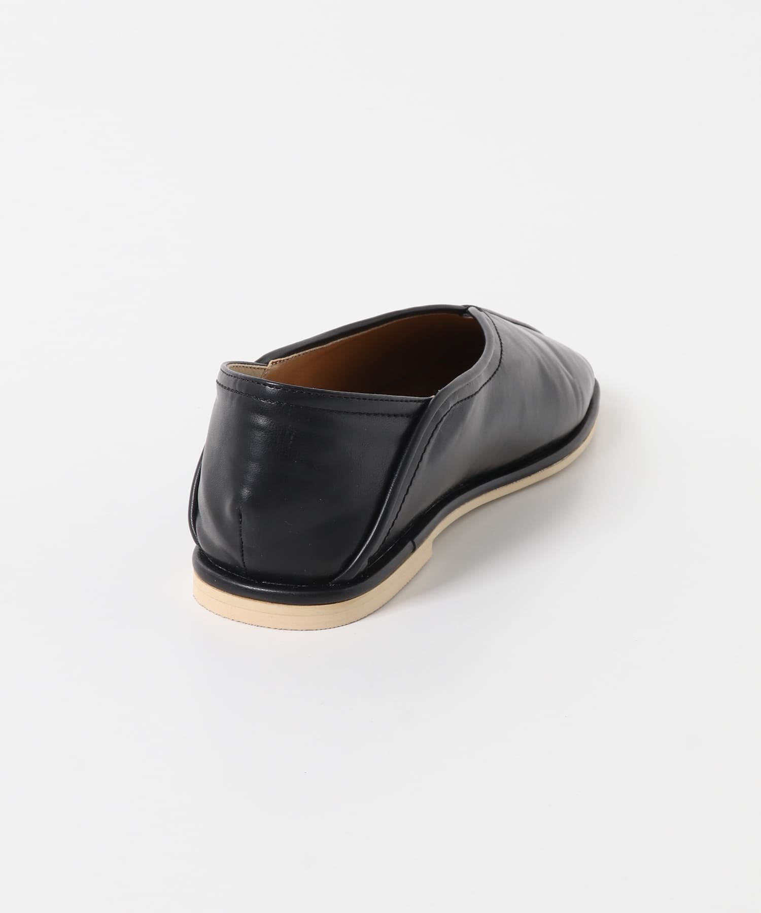 センターシームフラットシューズ BLACK 36