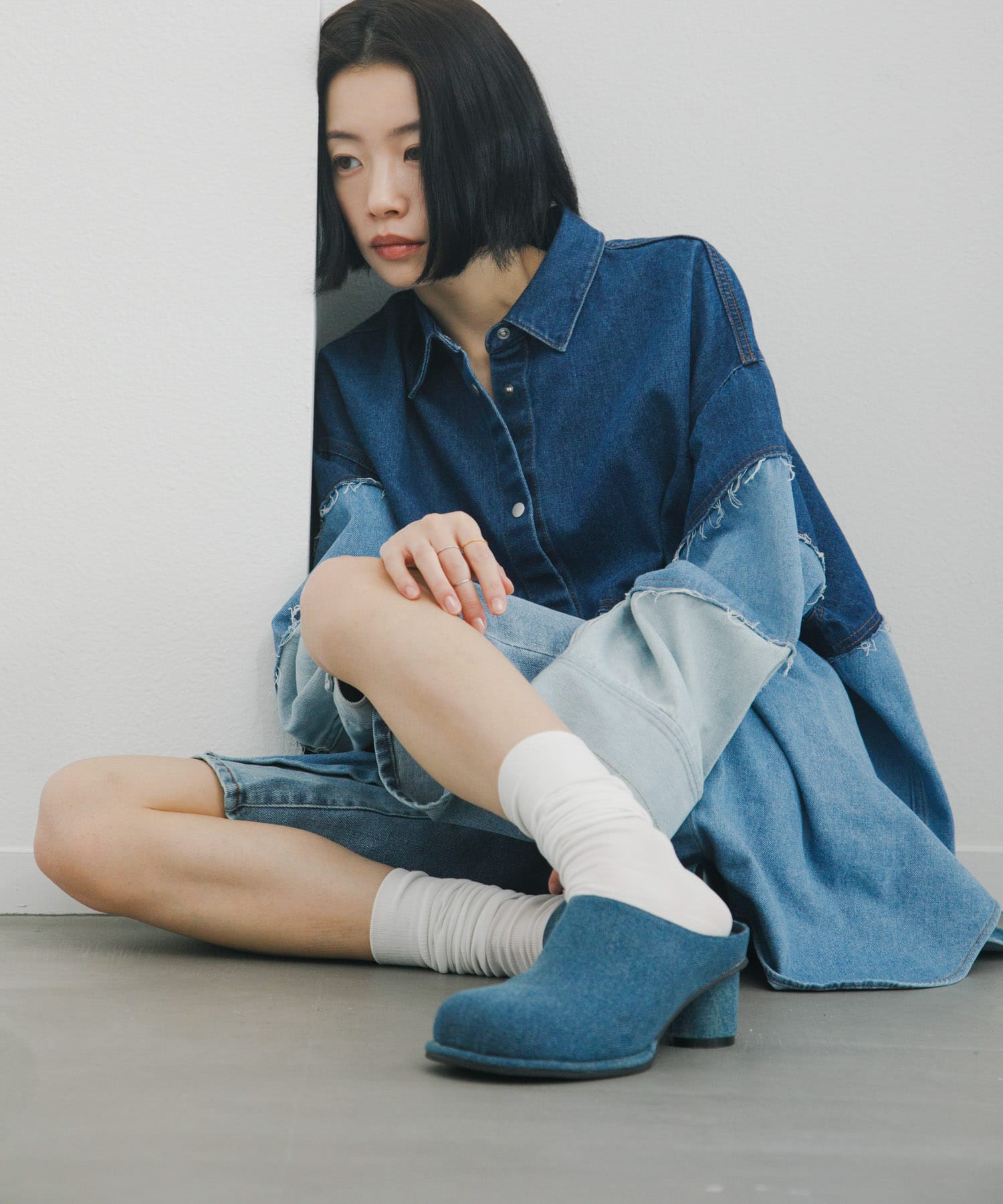 プランプトゥサボミュール DENIM 36