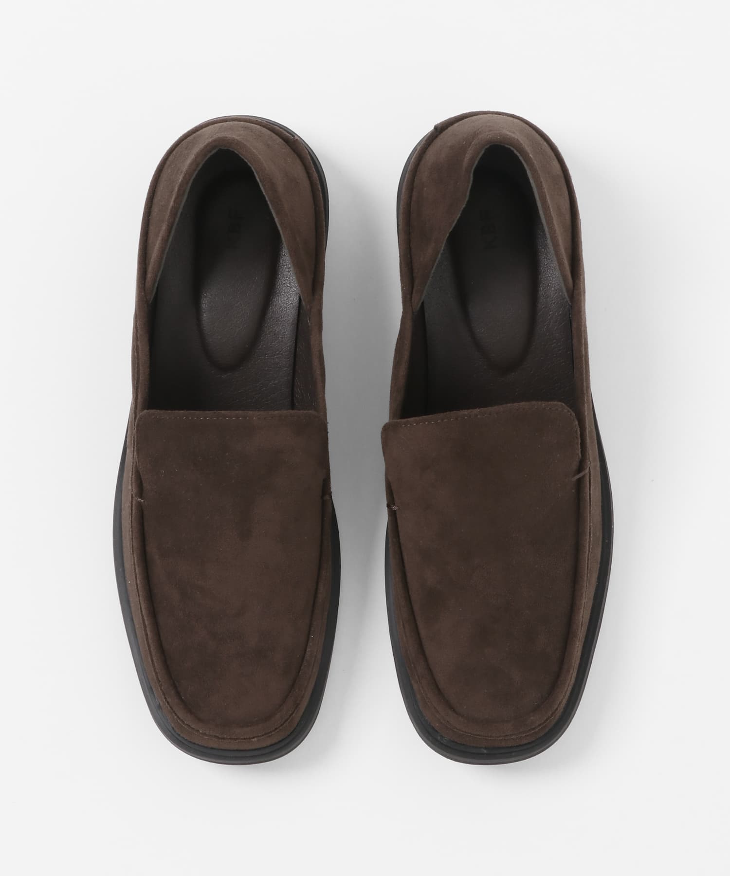 スクエアトゥスライドローファー D.BROWN 36