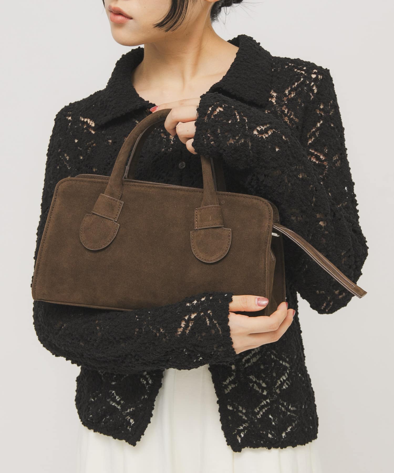 ワイドデザインボストンBAG D.BROWN One