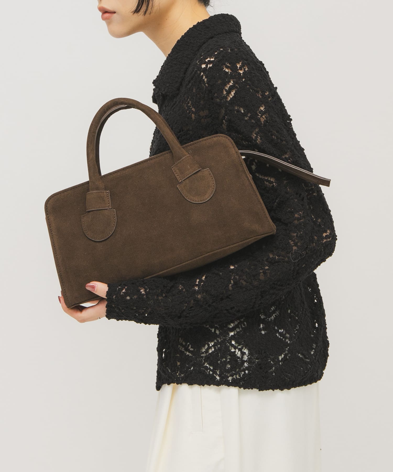 ワイドデザインボストンBAG D.BROWN One