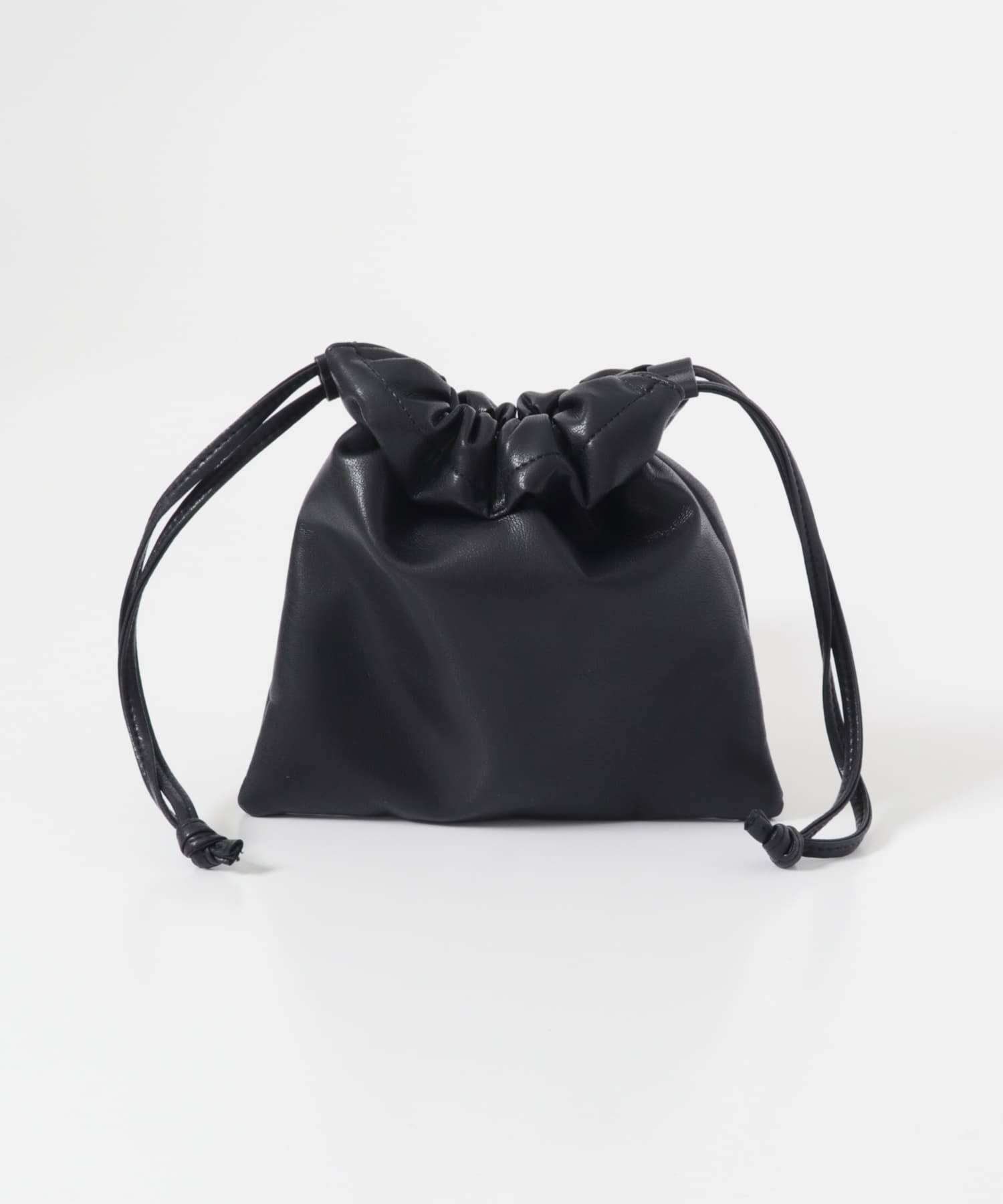 ギャザーデザインミニBAG BLACK One