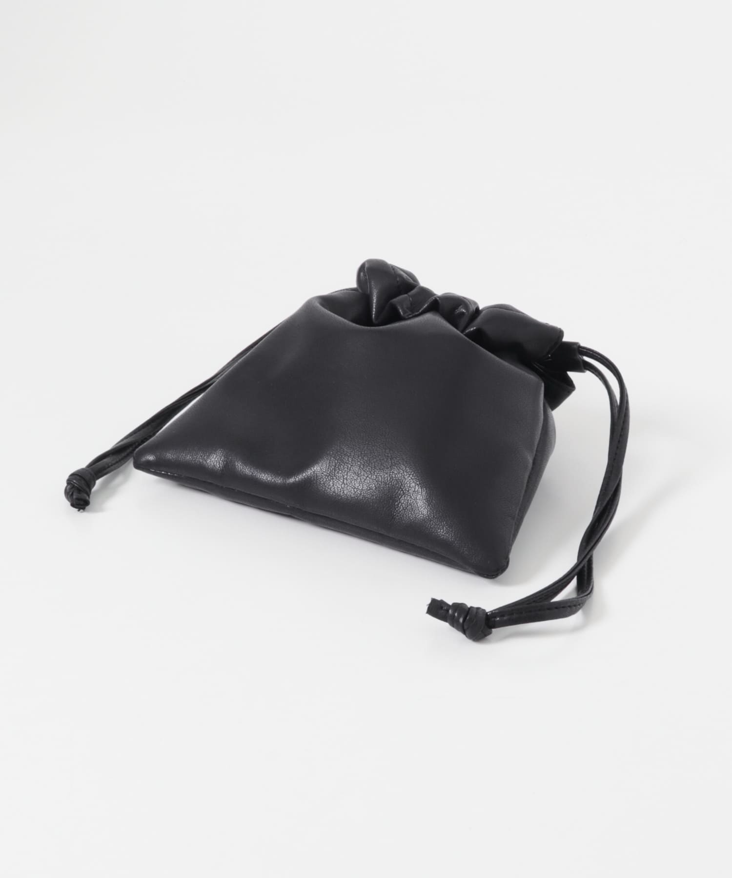 ギャザーデザインミニBAG BLACK One