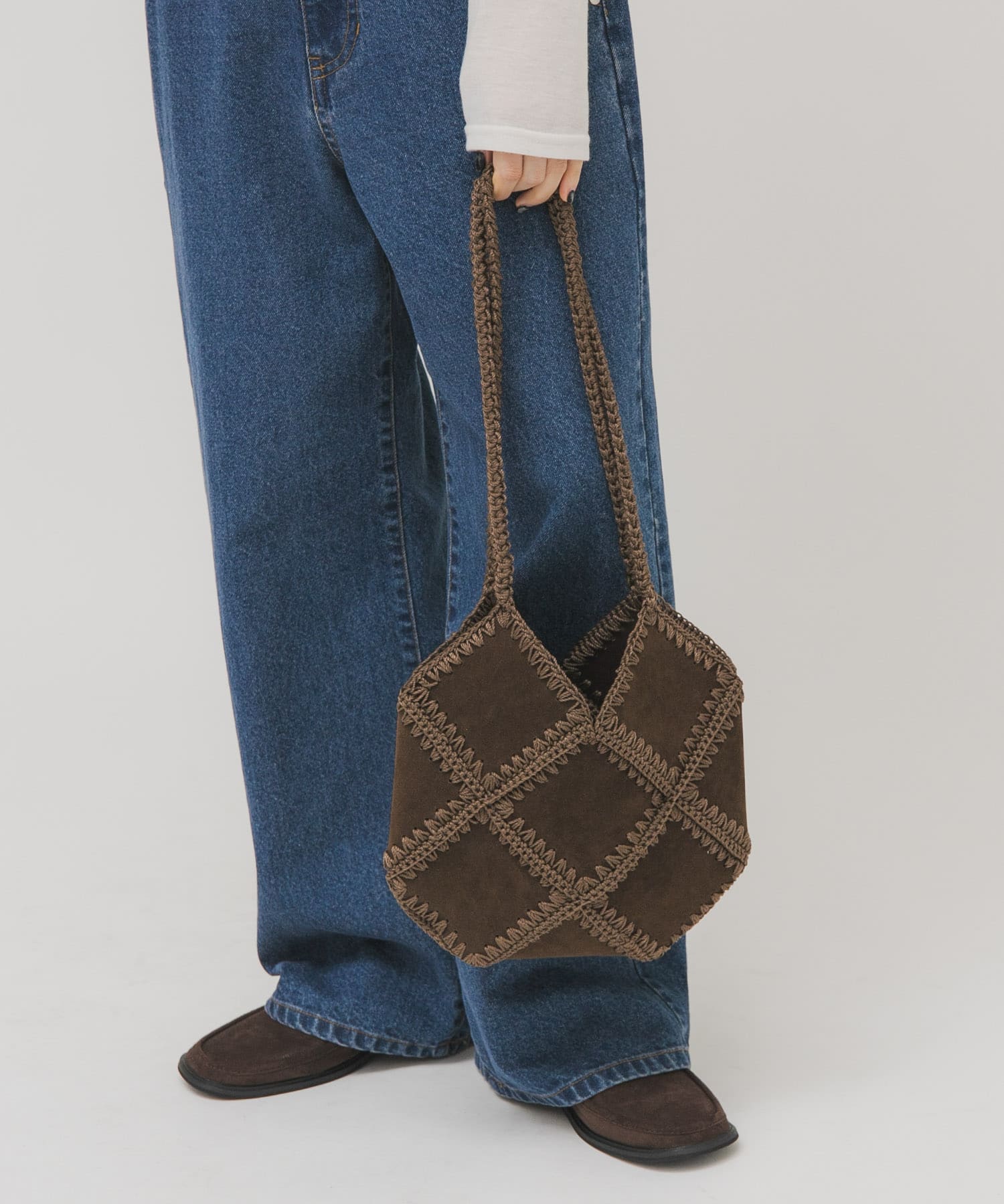 パッチワークBAG BROWN One