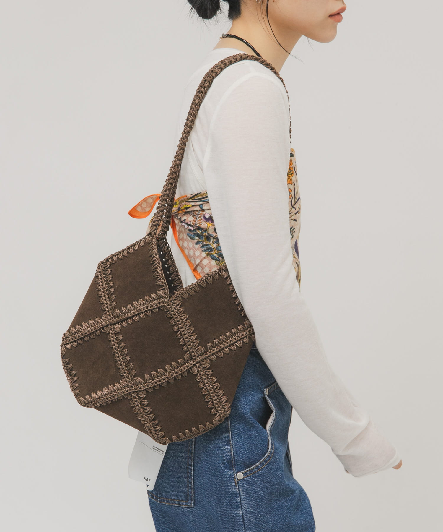 パッチワークBAG BROWN One
