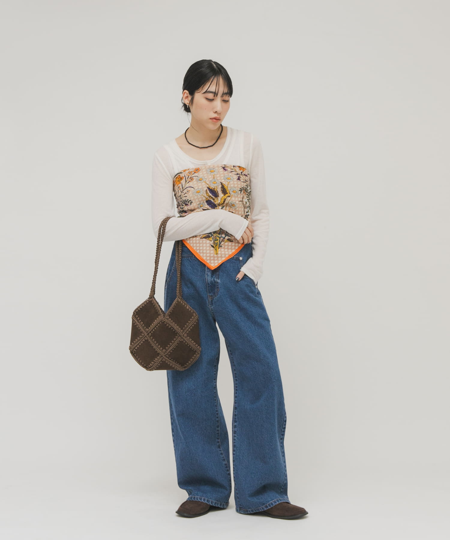 パッチワークBAG BROWN One