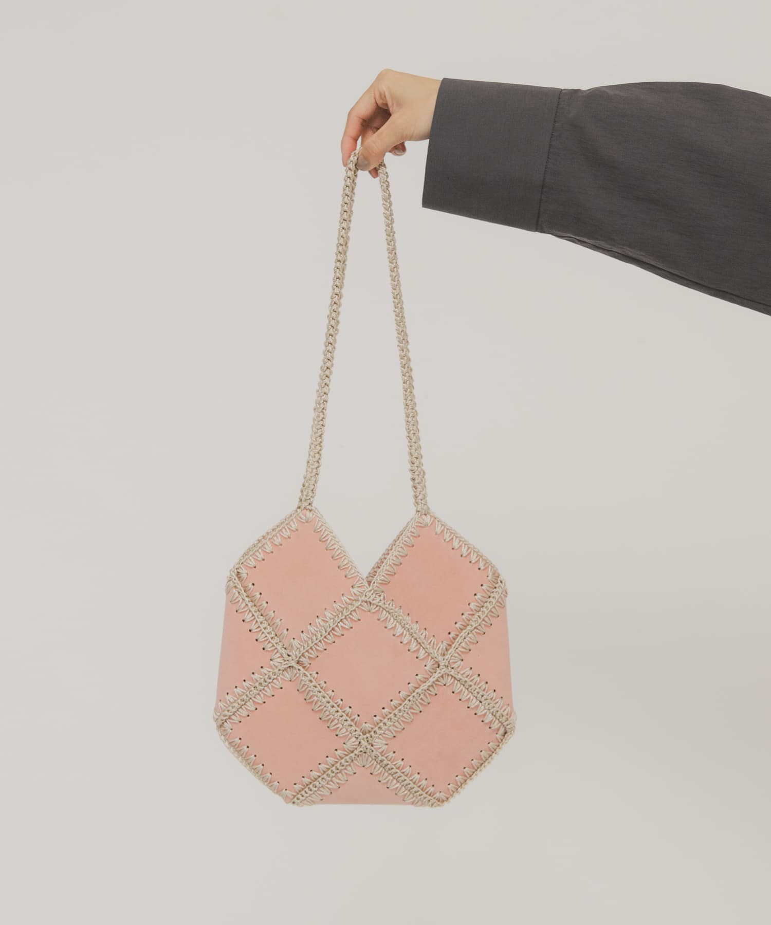 パッチワークBAG PINK One