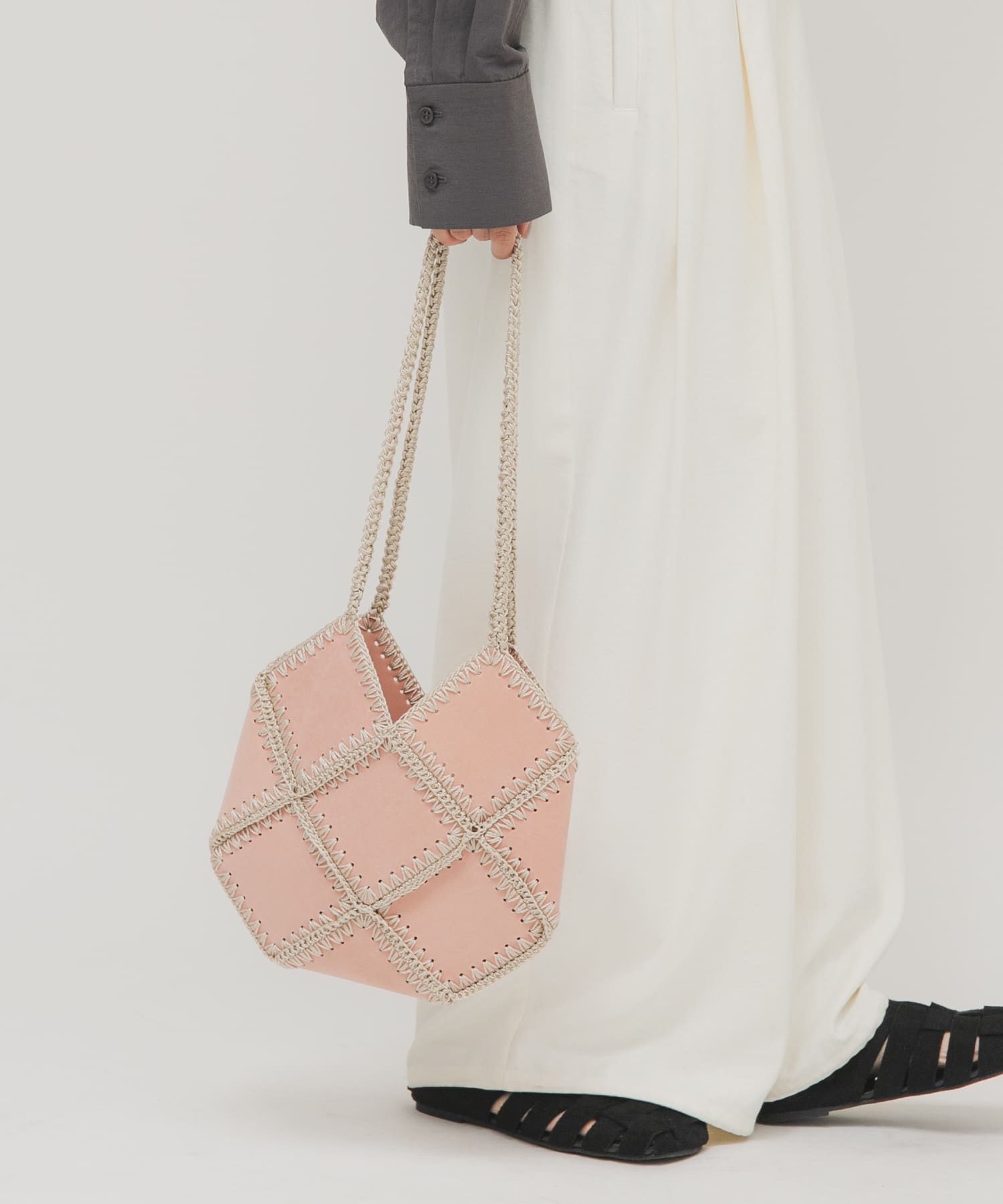 パッチワークBAG PINK One