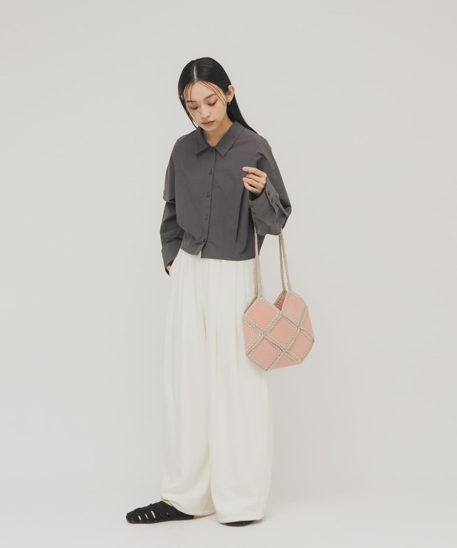 パッチワークBAG PINK One