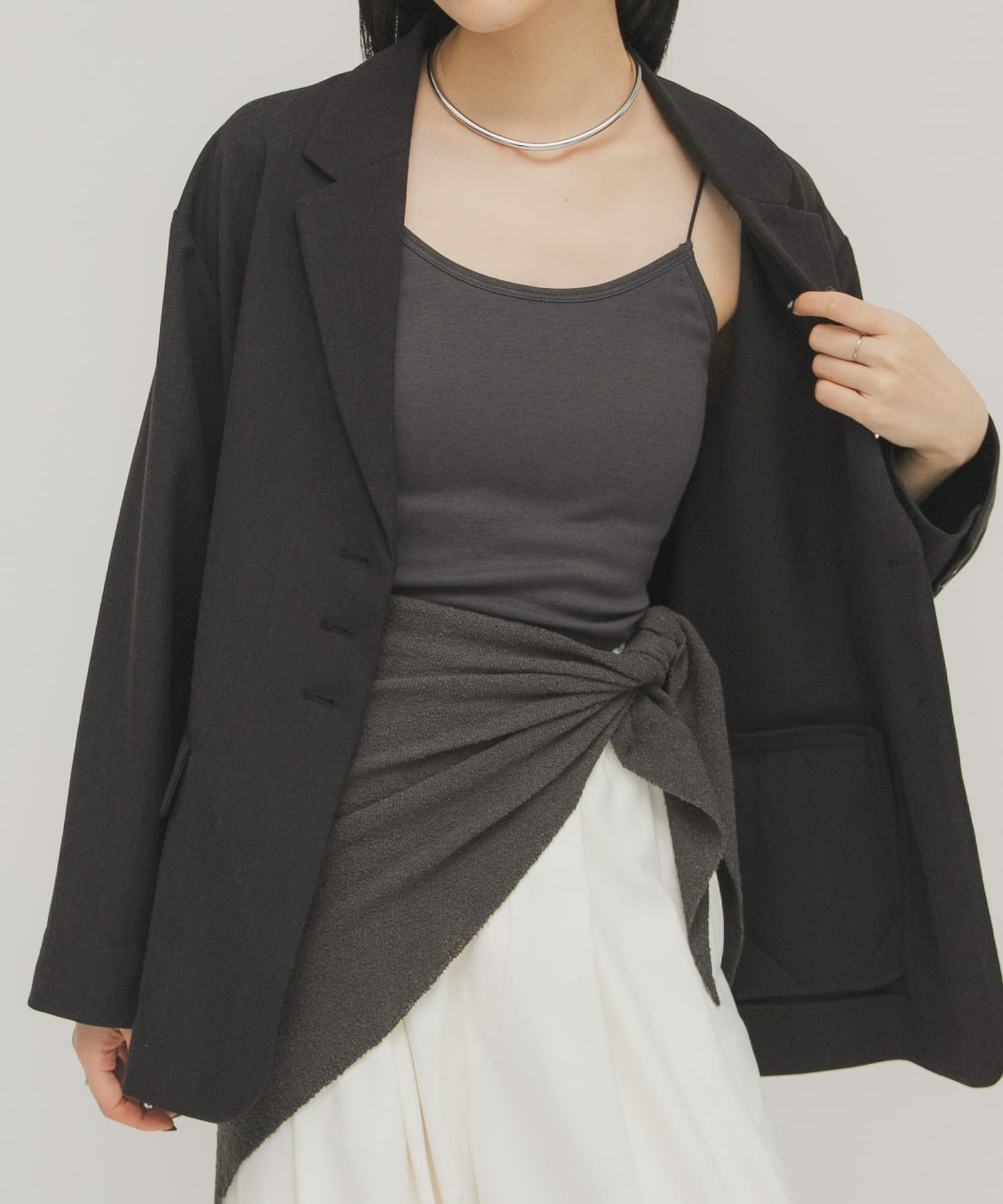 身長：160cm サイズ：one