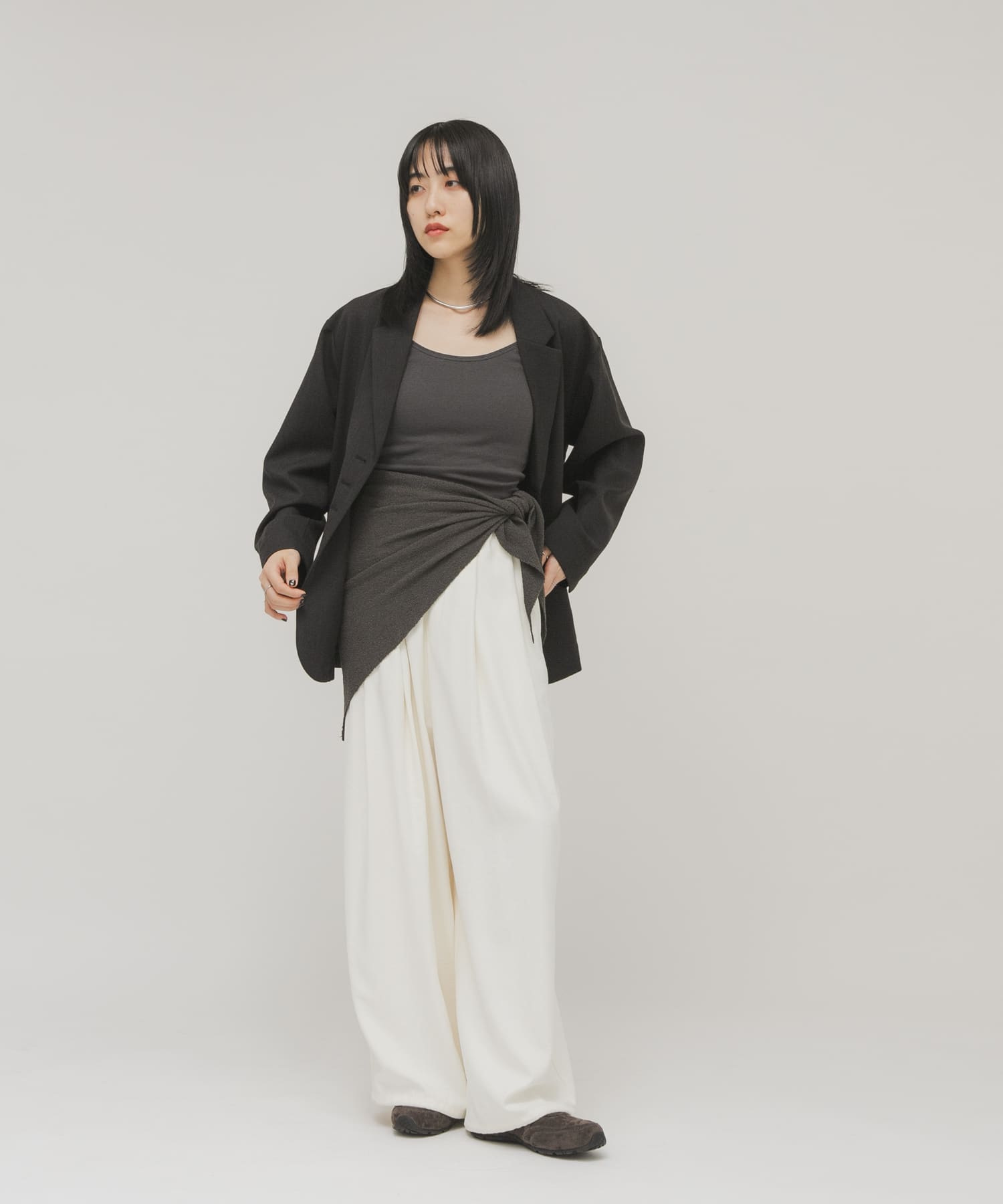 身長：160cm サイズ：one